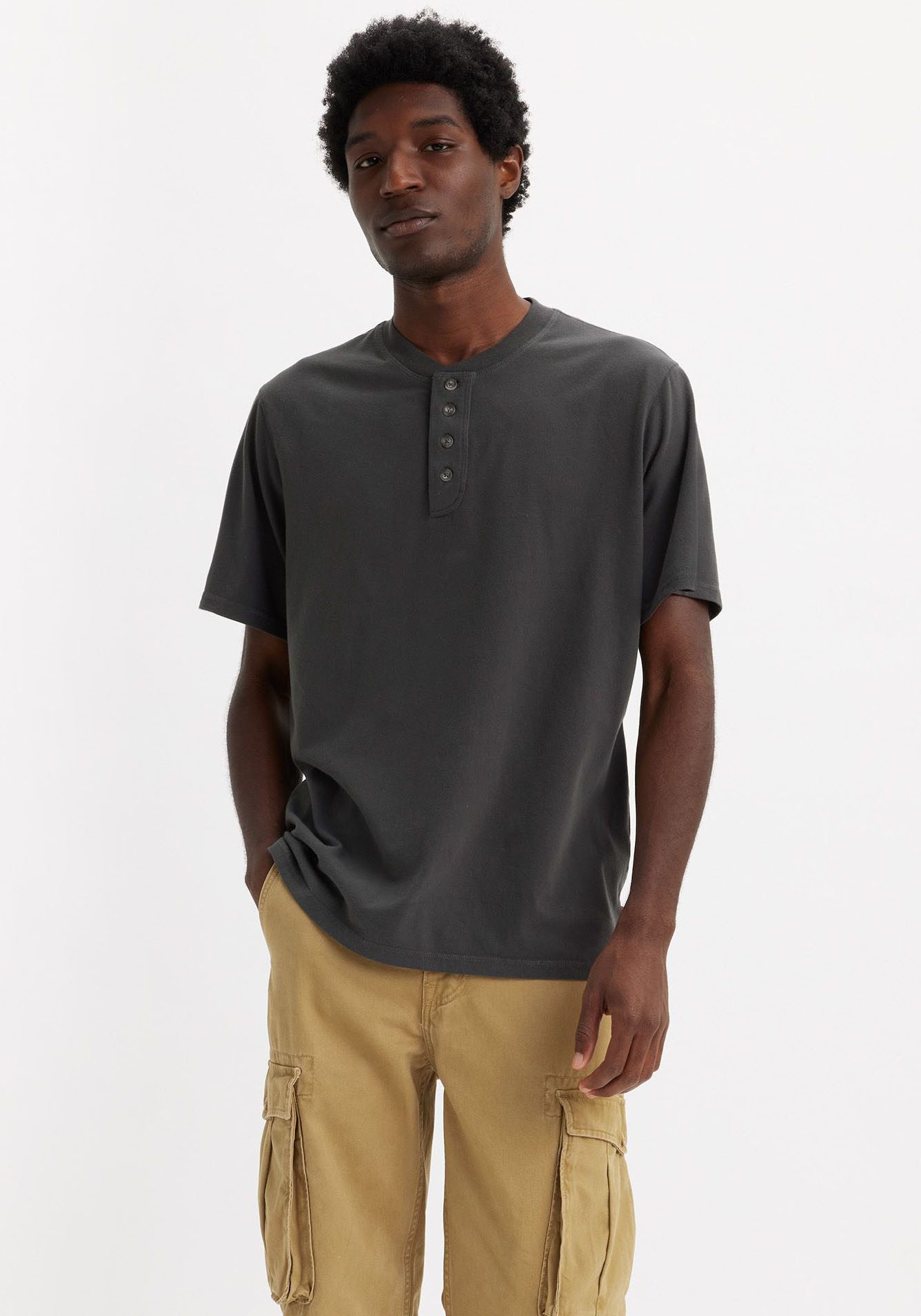 Levi's® Rundhalsshirt SS 4 BUTTON HENLEY günstig online kaufen