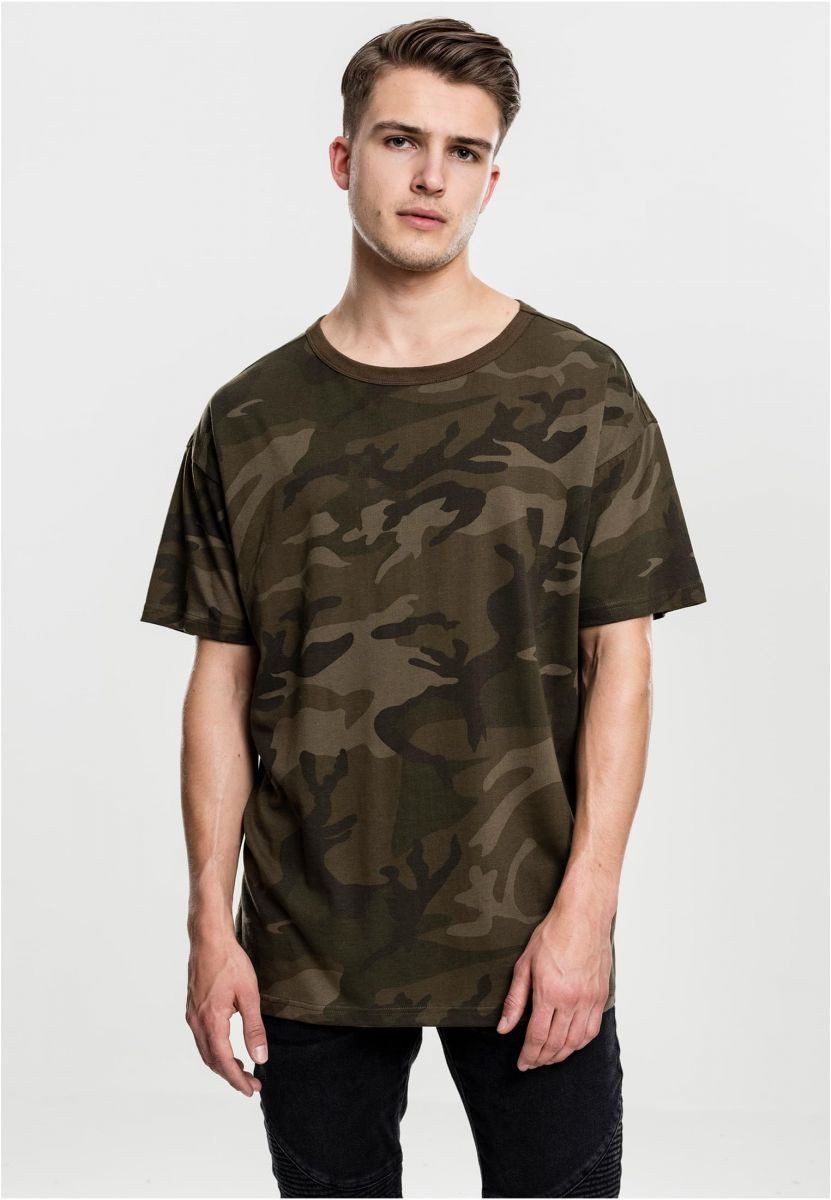 URBAN CLASSICS Rundhalsshirt Camo Oversized Tee