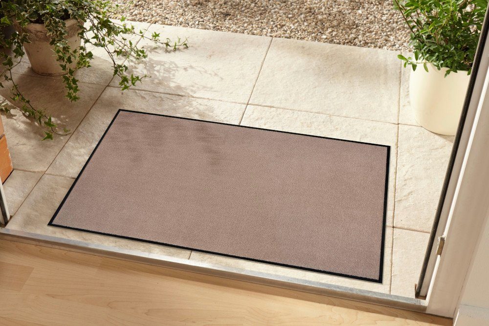 Fußmatte CLEAN 60x40cm riess-ambiente, · Design · Fußabtreter · Schmutzfangmatte Modern 10 Höhe: beige, mm, rechteckig, strapazierfähig
