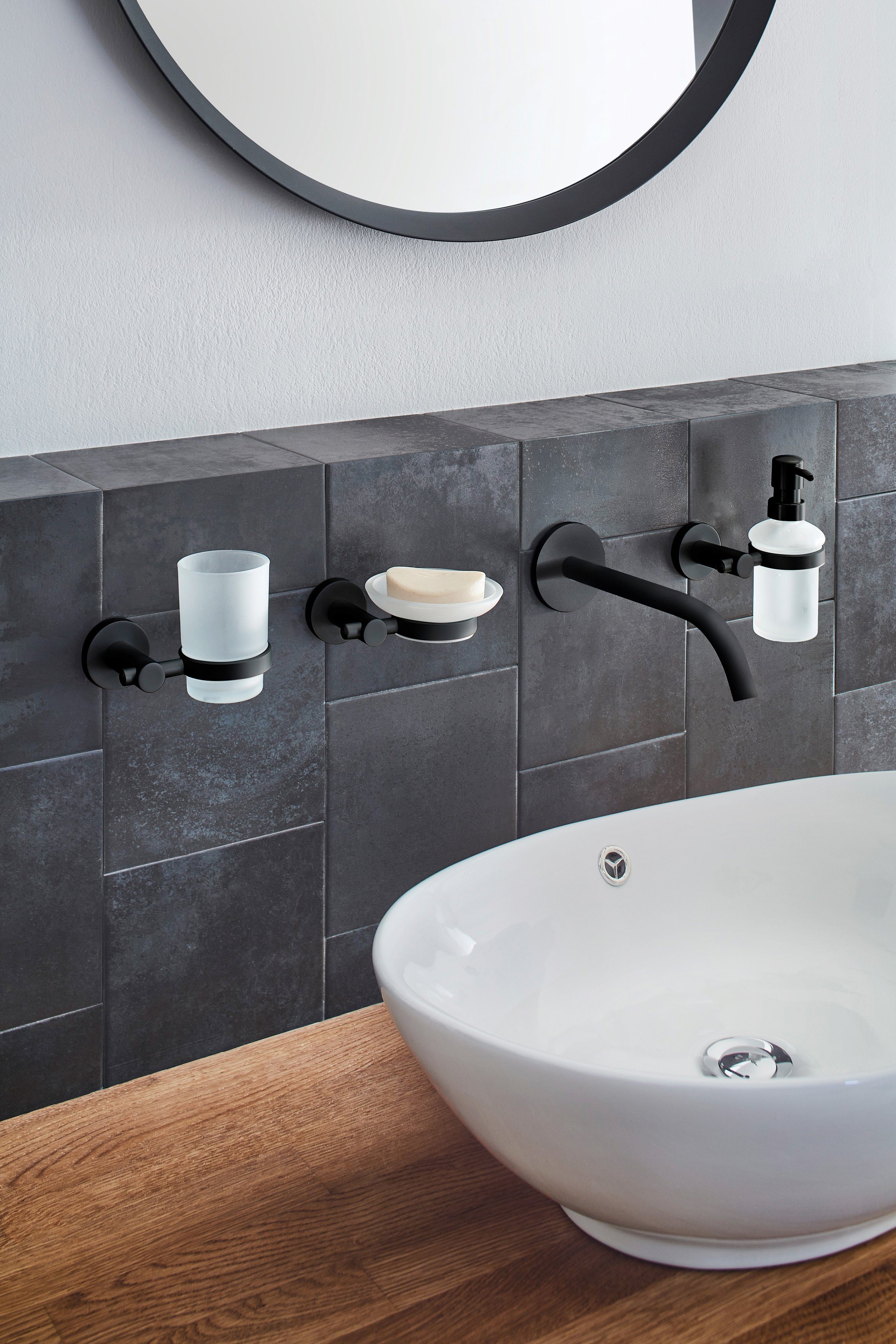 Kleine Wolke Seifenablage Apollo Nero, Breite: 13,4 cm, Glas/Aluminium günstig online kaufen