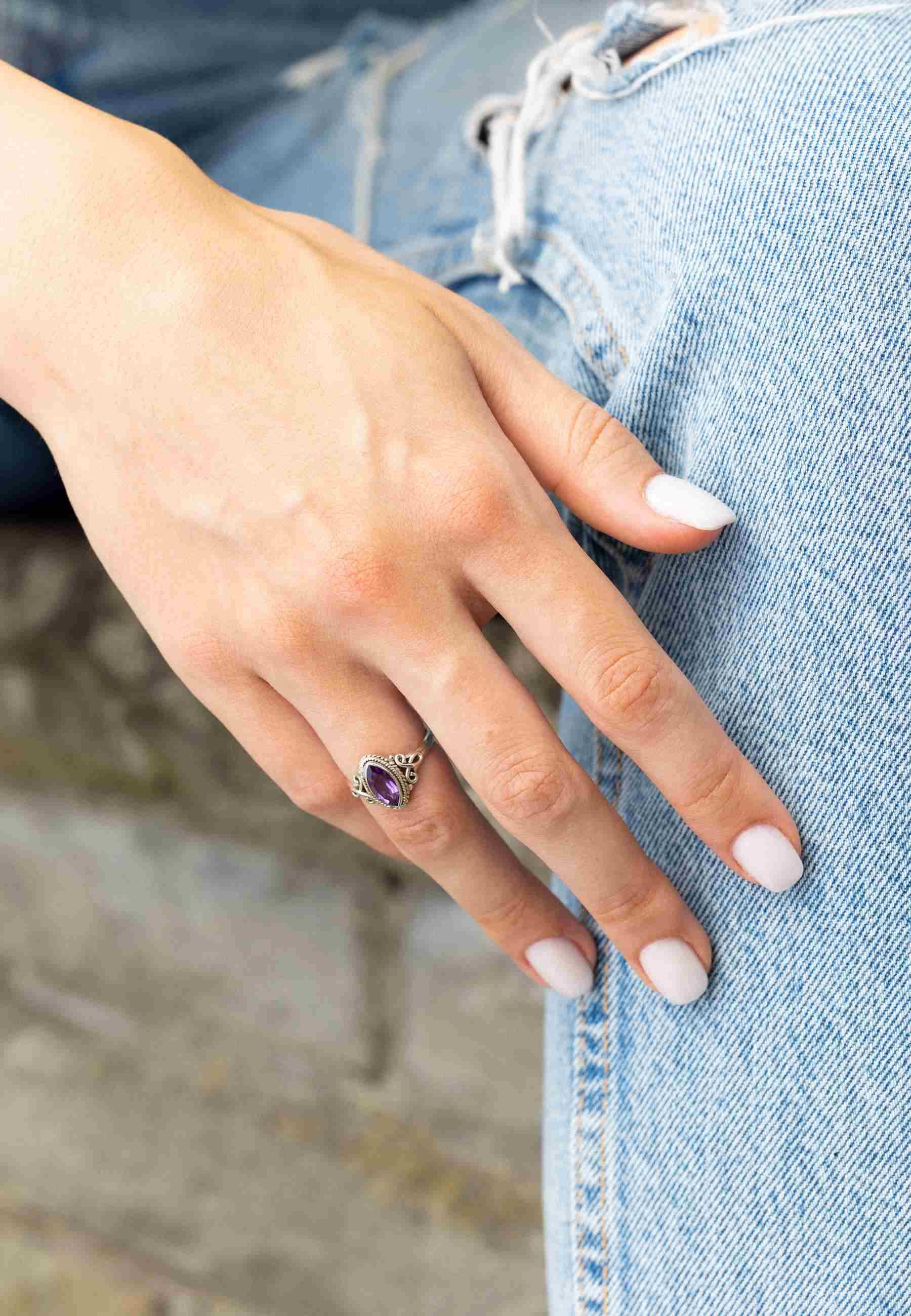 mantraroma Silberring BAGHIMI Ellipse aus 925 günstig online kaufen