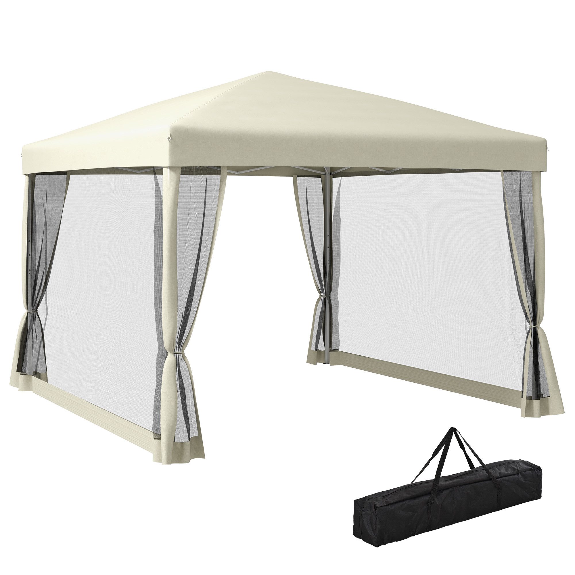 Outsunny Faltpavillon Faltzelt mit Seitenwänden inkl. günstig online kaufen