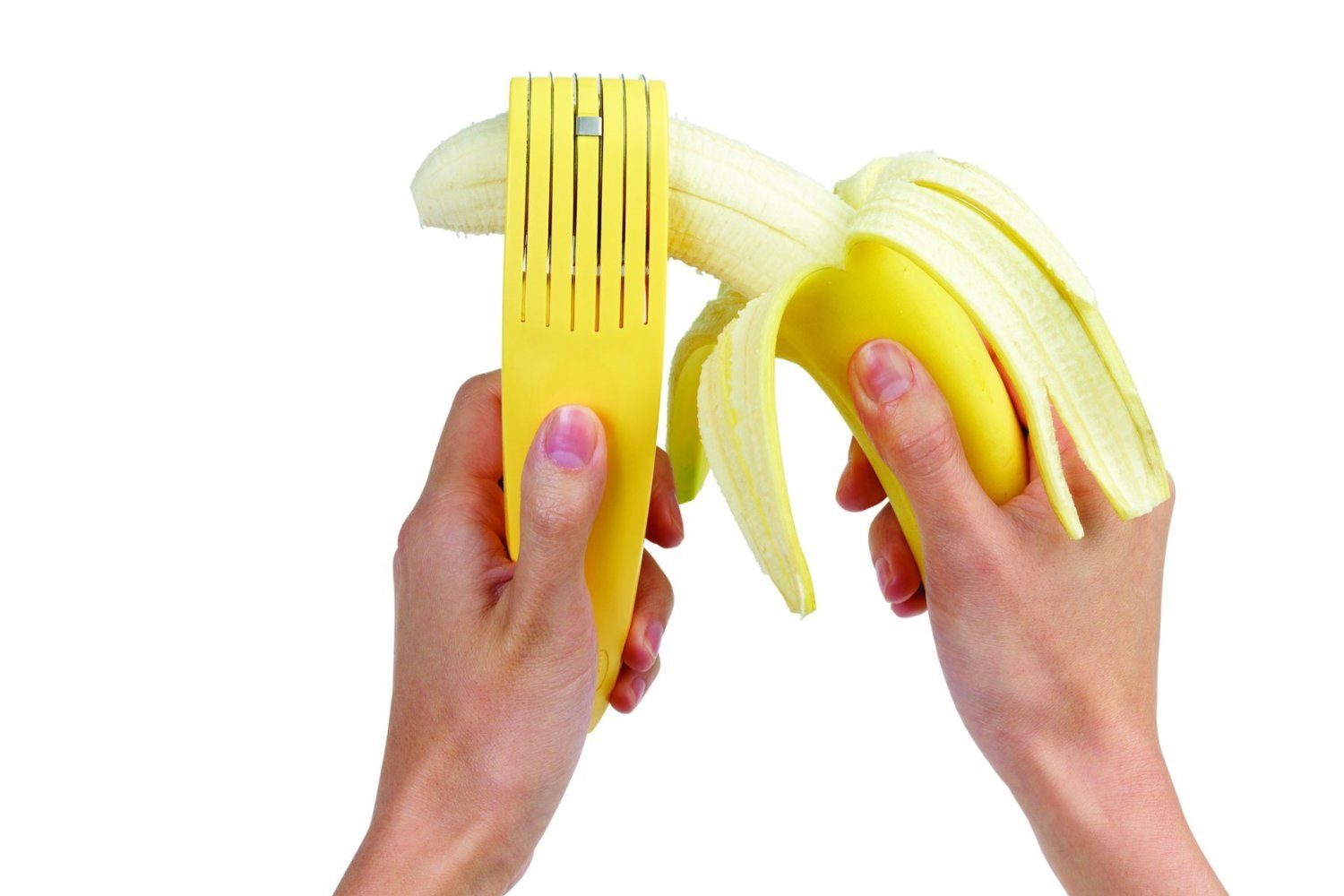 Bananza OVP Bananenschneider 6 Obstschneider mit NEU Slicer Chef'n Klingen chef'n