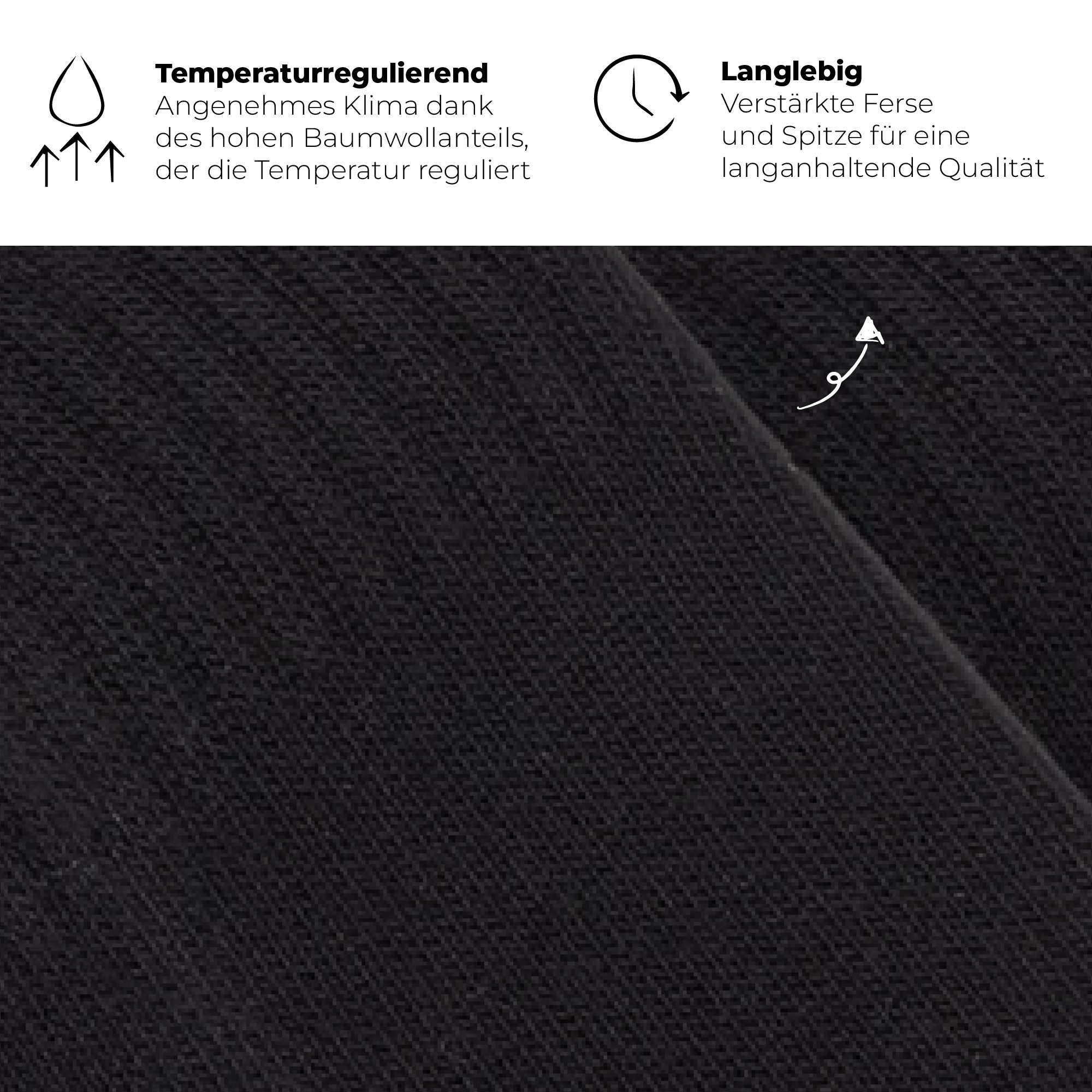 von Jungfeld Füßlinge ESSENTIALS Bio-Baumwolle 35-46 Unisex 2 Paar (2-Paar, 2 Paar) Rutschfeste Füßlinge, unsichtbare Sneaker-Socken aus Bio-Baumwolle