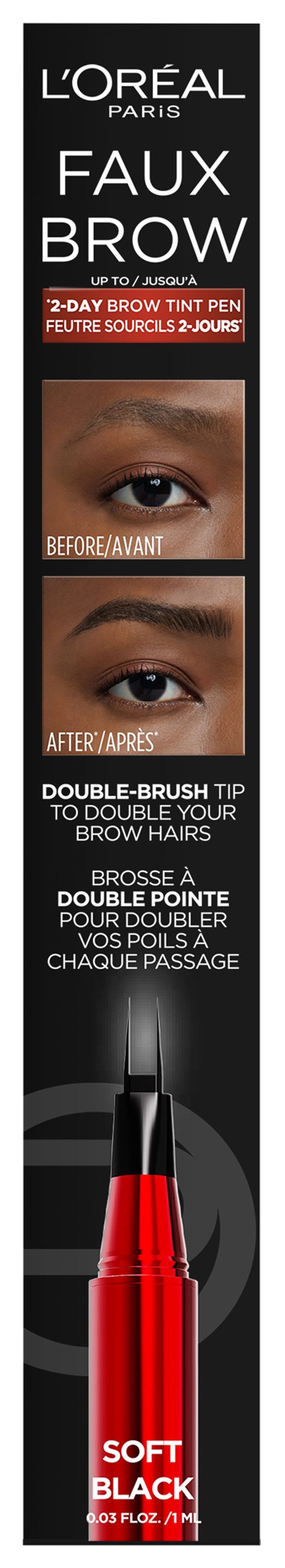 L'ORÉAL PARIS Augenbrauen-Stift INFAILLIBLE BROWS FAUX BROW AUGENBRAUENSTIFT, für doppeltes Augenbrauenvolumen