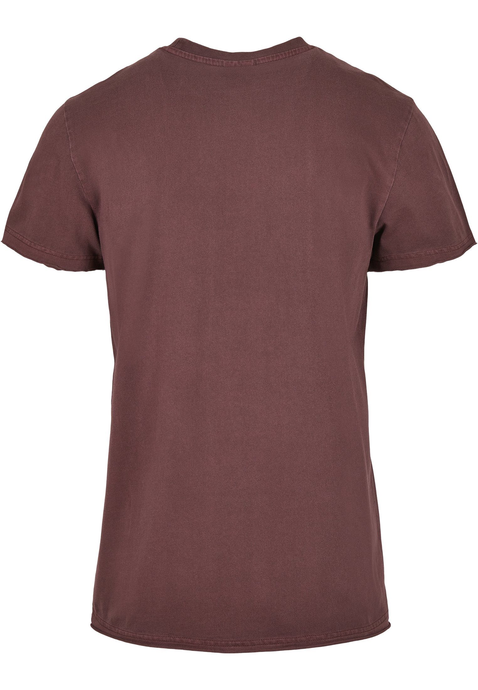 Herren Edge Tee Pigment URBAN (1-tlg) Basic T-Shirt CLASSICS Open Dyed cherry