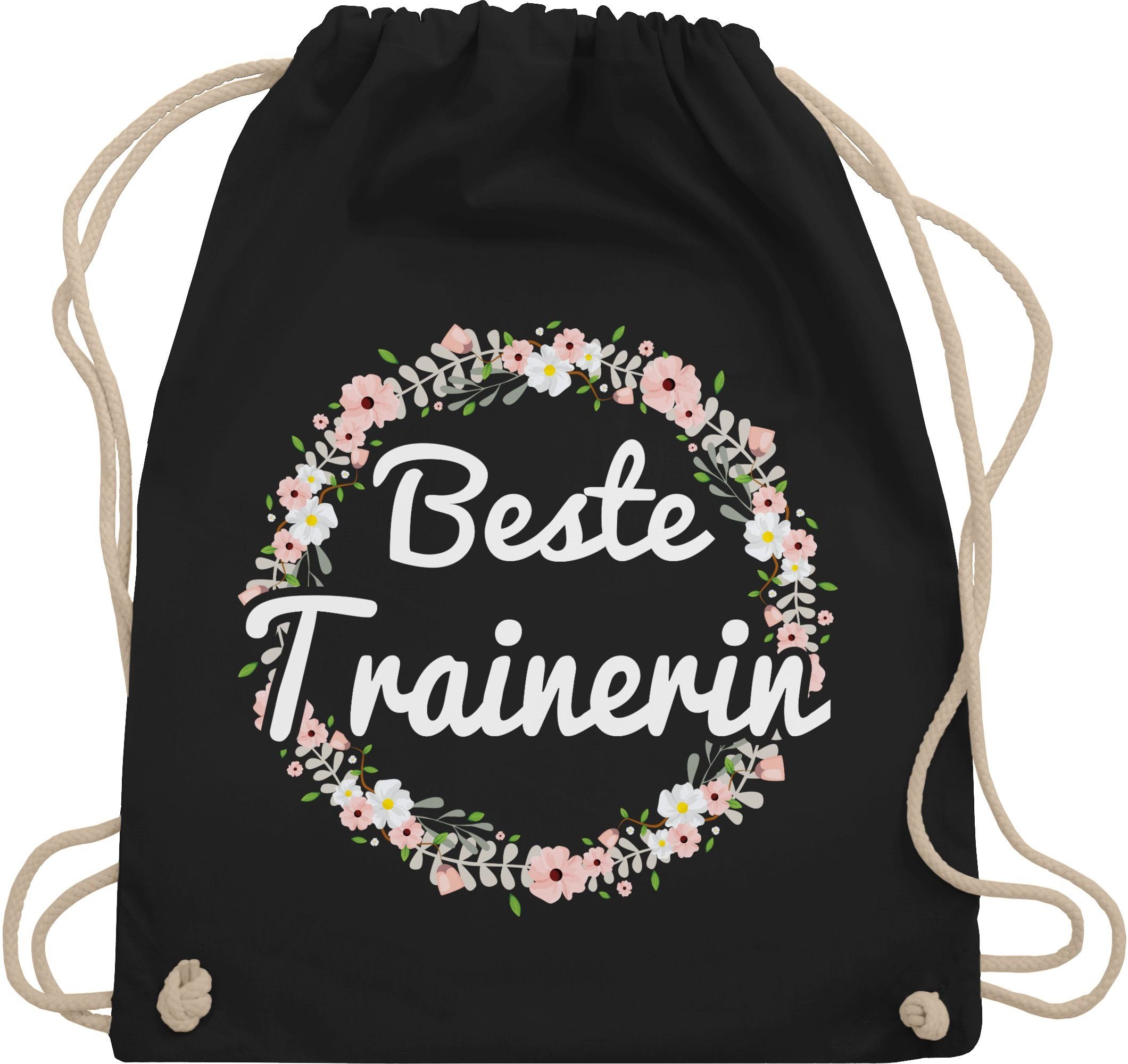 Shirtracer Turnbeutel Beste Trainerin, Sport Zubehör