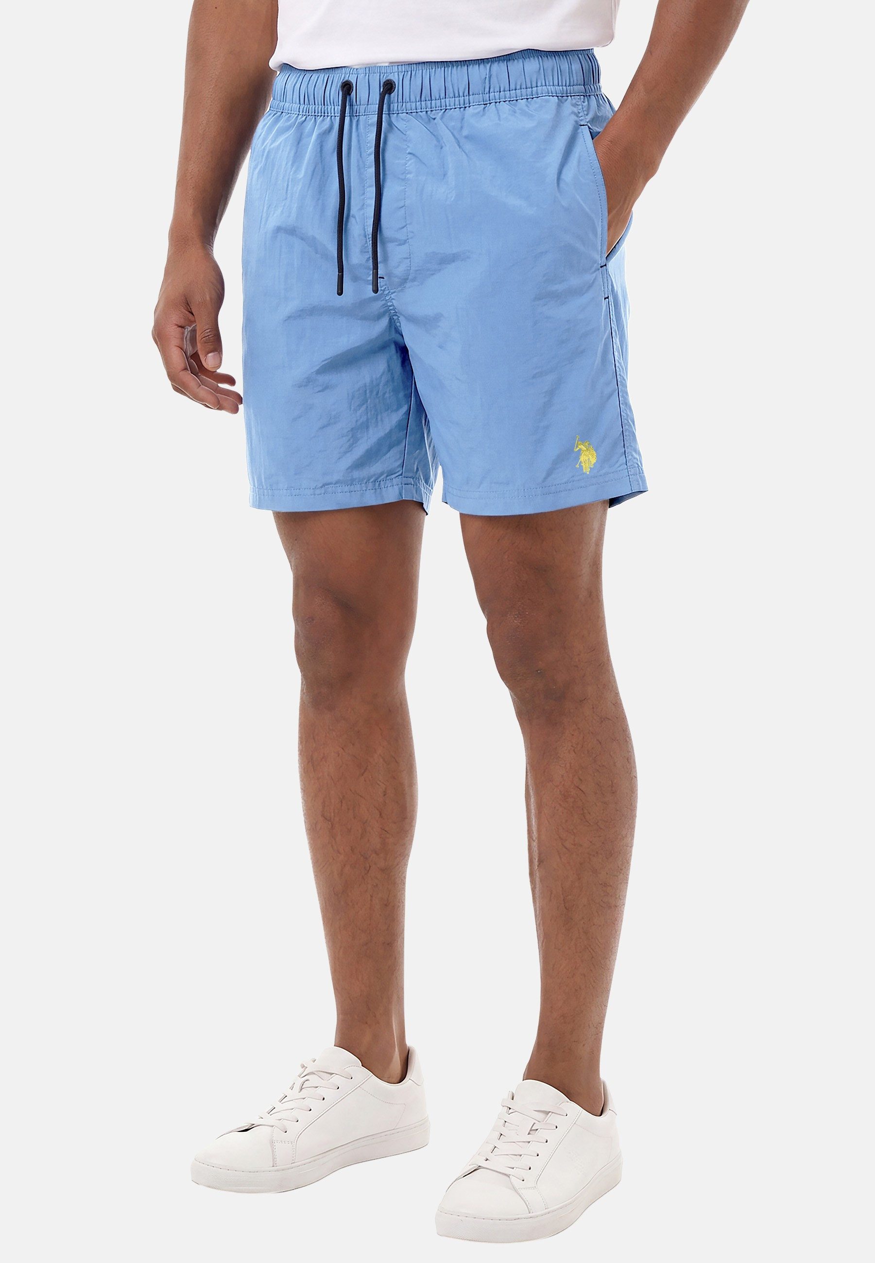 U.S. Polo Assn. Badeshorts Schwimmshorts USKyrk – Herren Badeshorts mit elastischem Bund Leichtes Nylon, schnell trocknend und mit Netzfutter