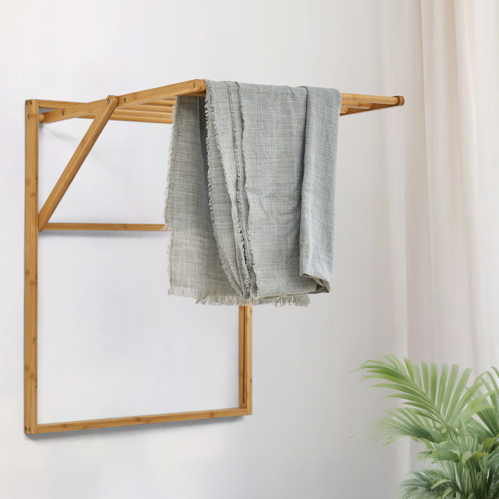 SVITA Wäscheständer LOKKA, Wandmontage, zusammenklappbar, aus günstig online kaufen