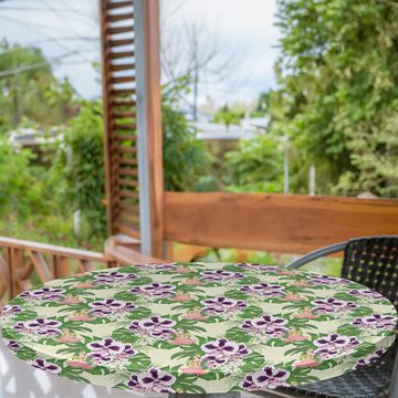 Abakuhaus Tischdecke Rundum-elastische Stofftischdecke, Philodendron Exotische Blumenstrauß