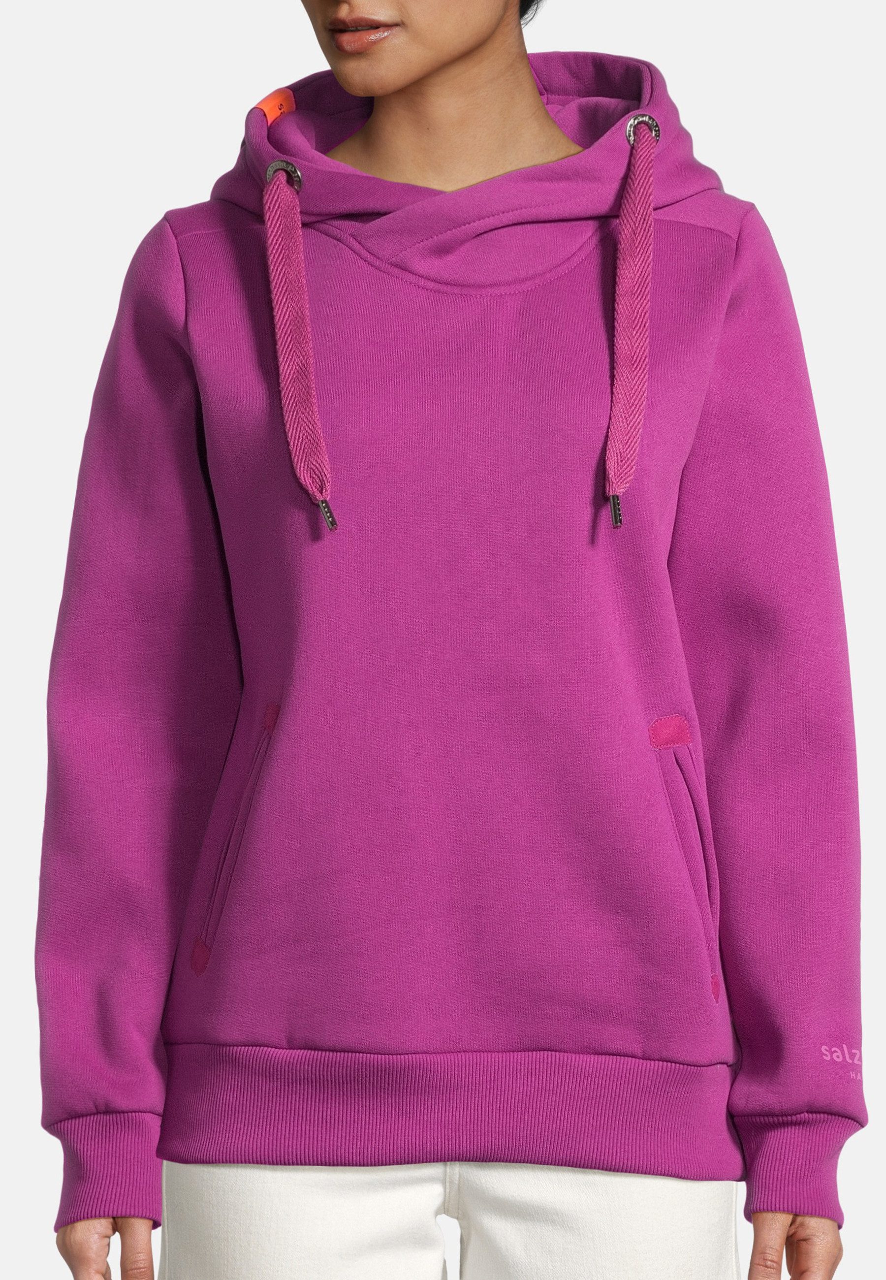 salzhaut Hoodie SÜNN Damen Tailliert salzhaut Kapuzenpullover – bequemer Fit und nordisch klares Design – Bild 3 von 5