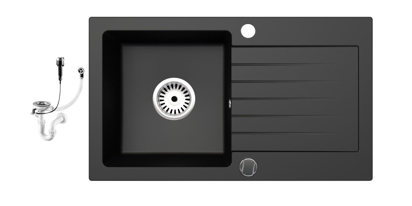 Faizee Home Granitspüle Granitspüle Küchenspüle Granit Siphon Einbauspüle S günstig online kaufen