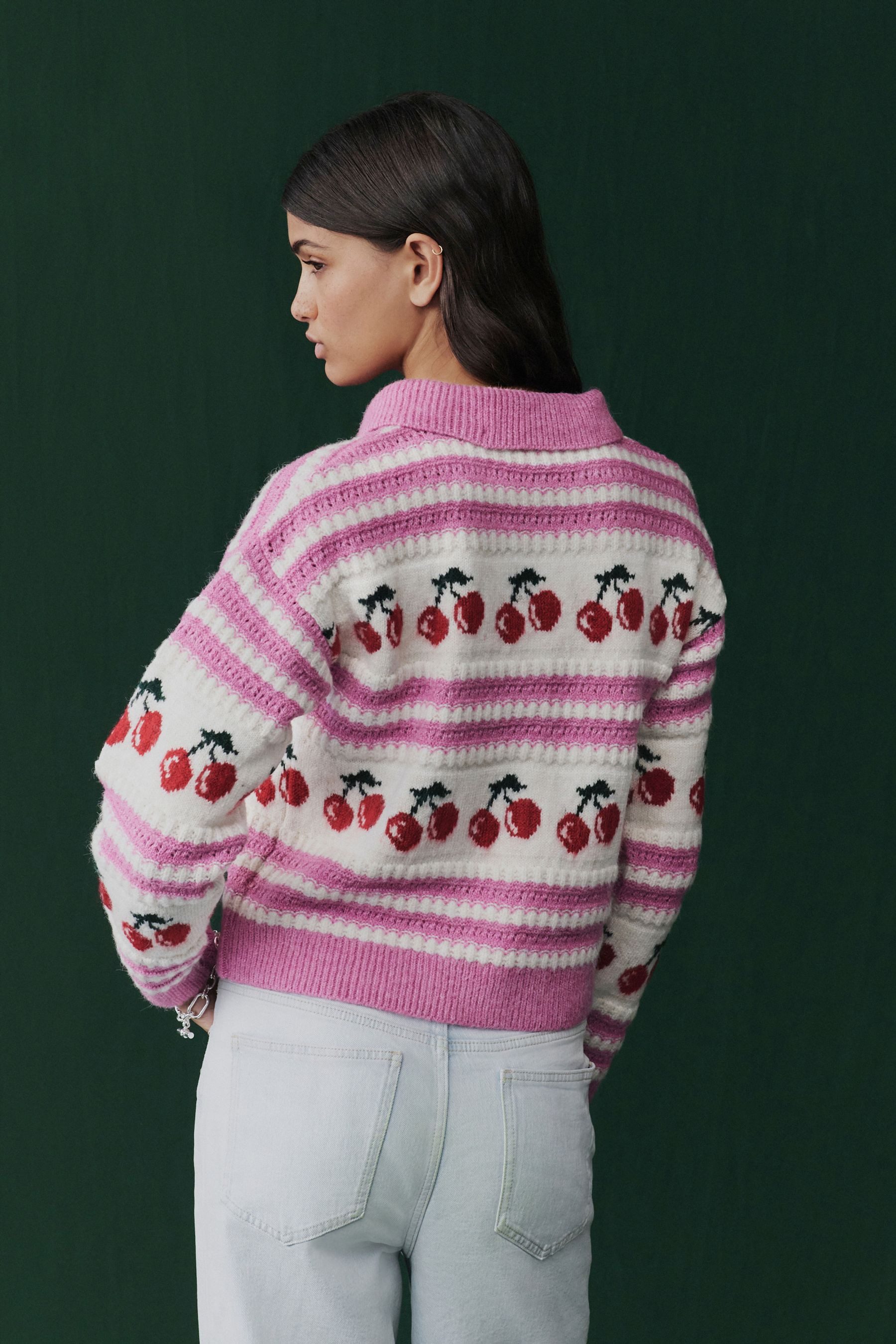 Next Strickjacke Strickjacke mit Grafik und günstig online kaufen