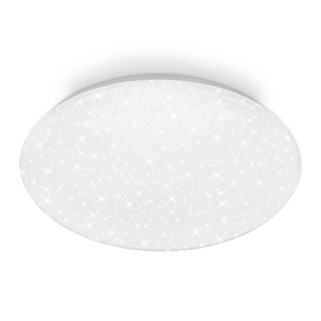 Briloner Leuchten LED Deckenleuchte LED Deckenlampe Dimmbar Sternenhimmel, LED fest integriert, 4000K - Neutralweiß, 38x7 cm, Wohnzimmer, Schlafzimmer, Flur, Küche