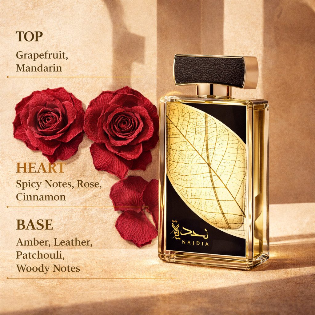 Lattafa Duft-Set Lattafa Najdiya Herren Eau de Parfum 100 ml + Body Spray