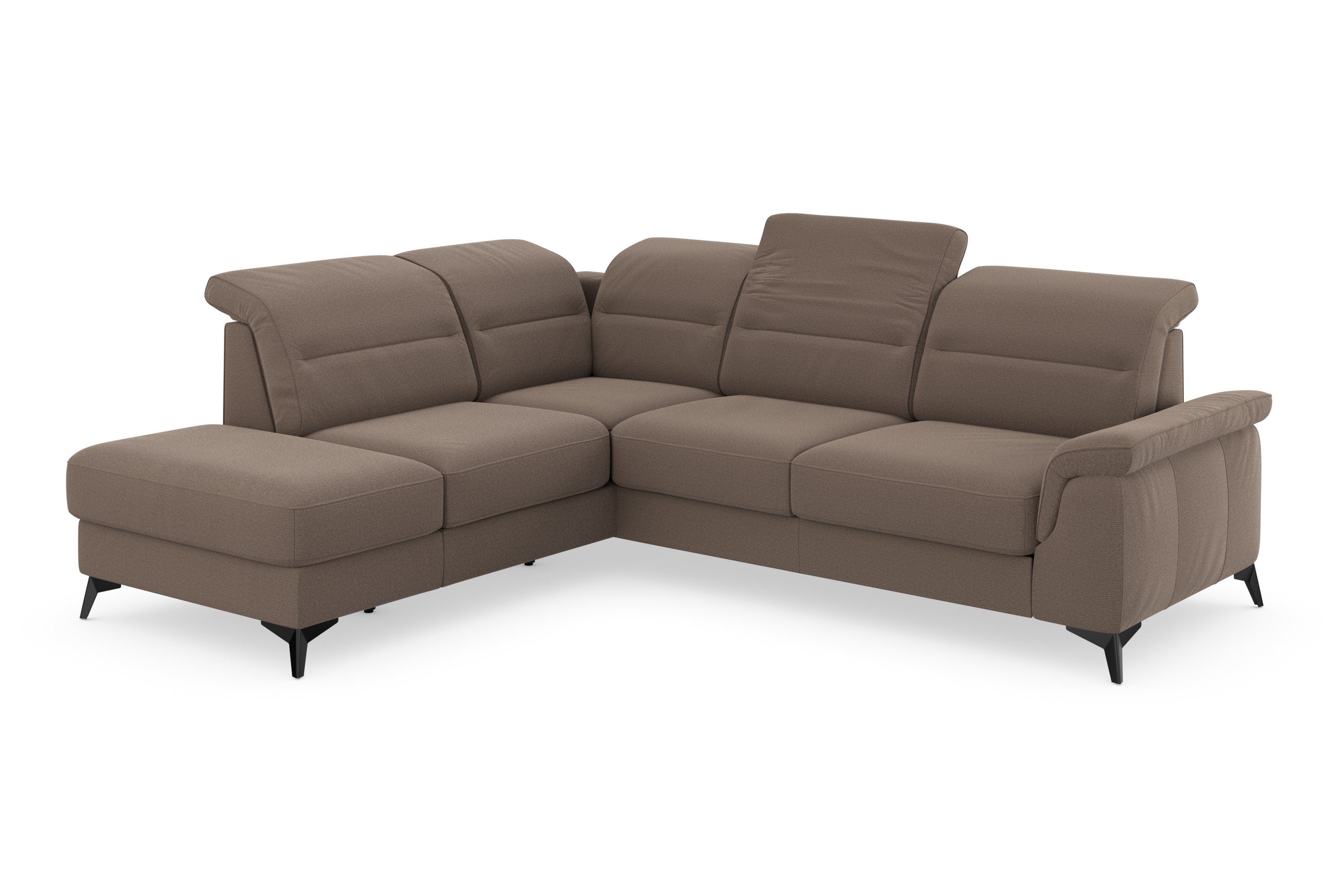 sit&more Ecksofa Sinatra, mit Armteilfunktion optional mit und Kopfteilverstellung mane