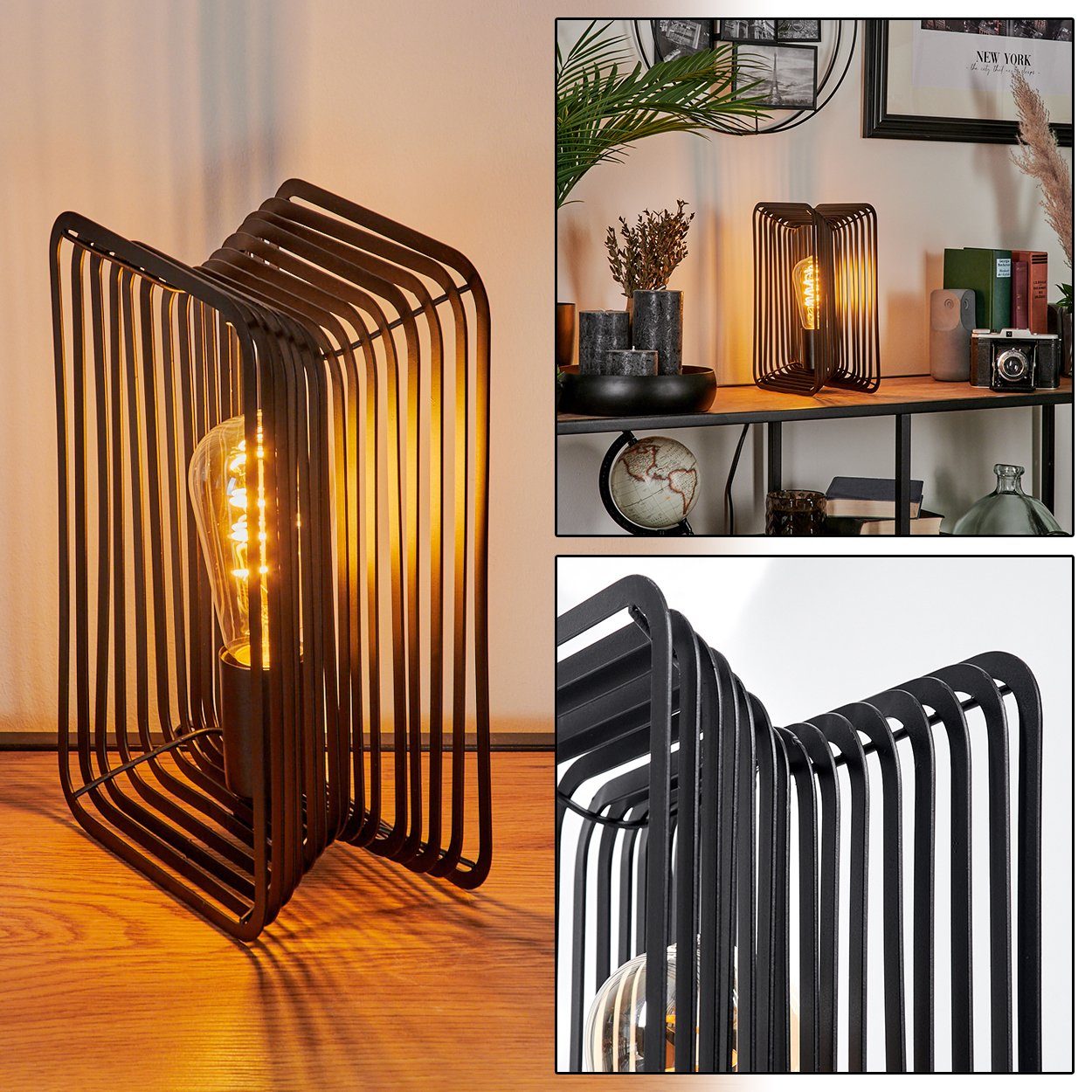 hofstein Tischleuchte moderne Tischlampe aus Metall günstig online kaufen