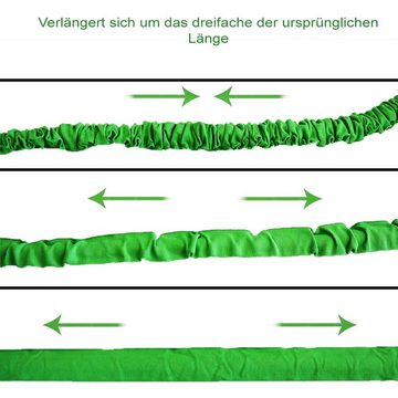 Grafner Gartenschlauch flexibler Gartenschlauch 1/2" 7,5m - 45m inkl. 7 Funktionen Brause, dehnbar, (Stk, 1), Knickt während des Gebrauchs nicht ab, Kein verknoten, verdrehen