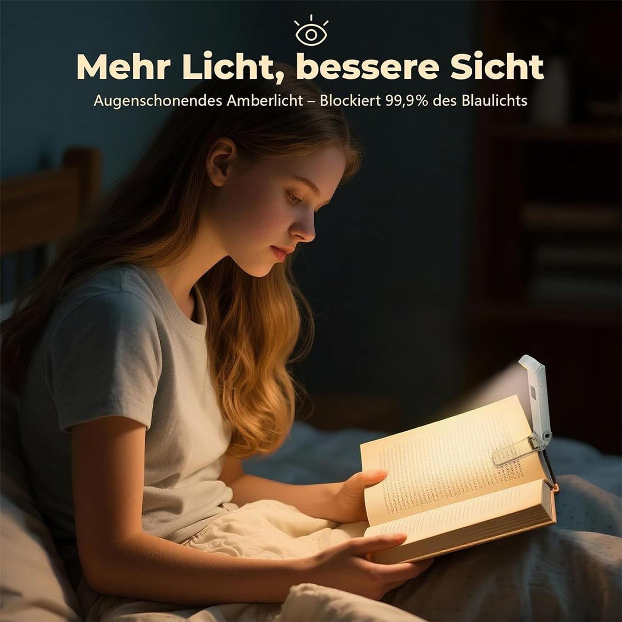 FELIXLEO LED Schreibtischlampe LED Klemmleuchte mit 3 Farben 5 Helligkeiten Timer