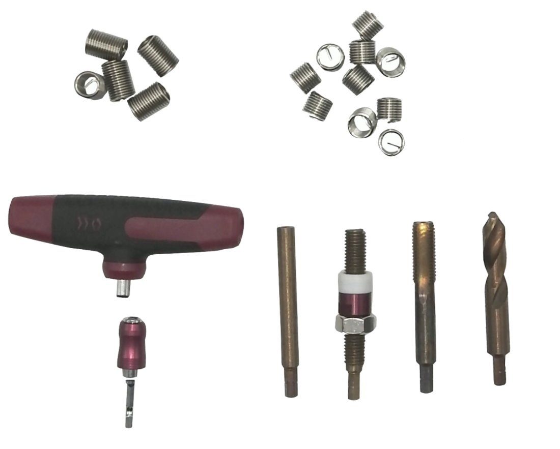 dynamic24 Gewindeschneider, 31-tlg., VVG Profi Gewindeschneider M8 Gewindereparatursatz StarCoil Gewindereparatur Reparatur Gewinde Set