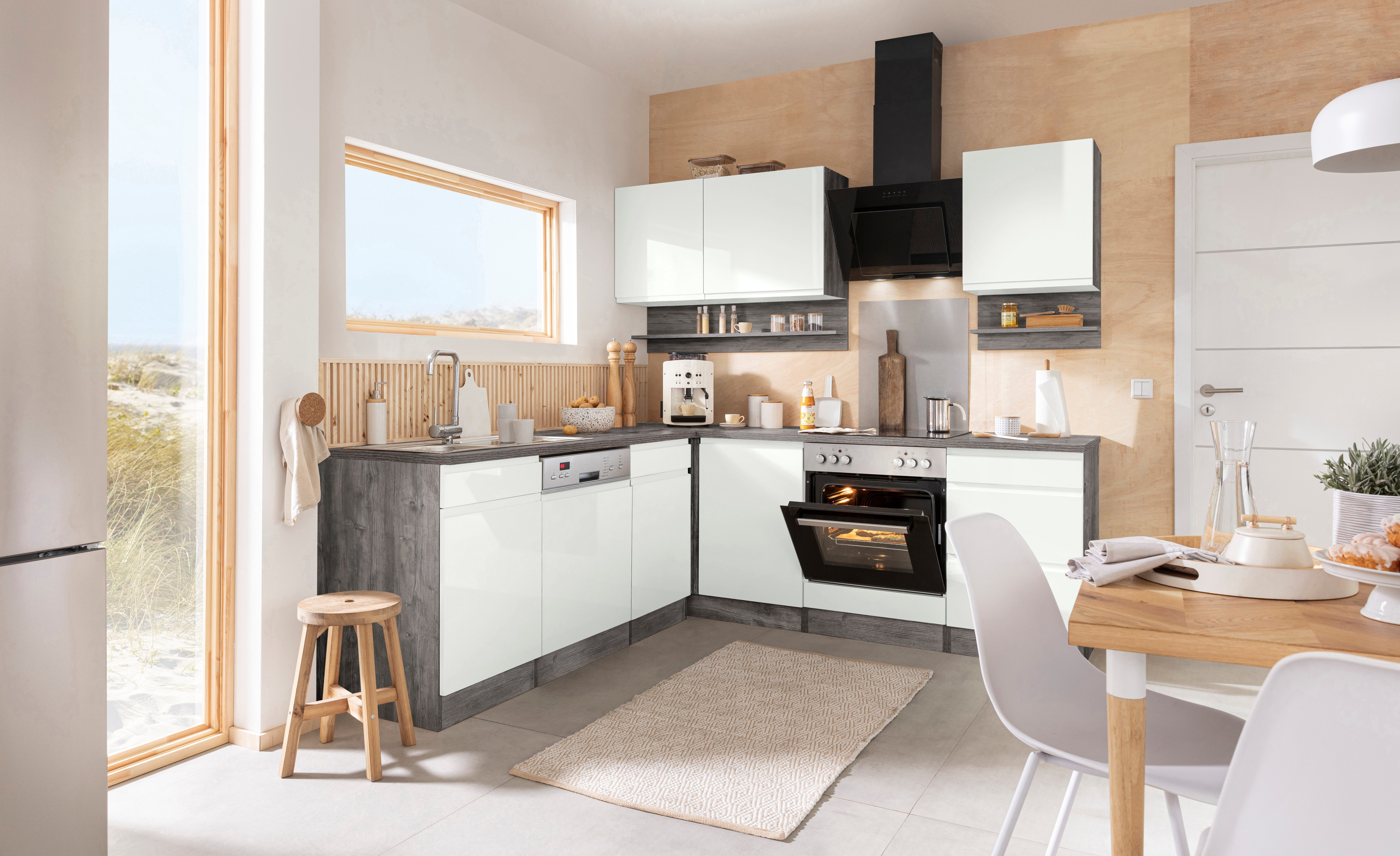 KOCHSTATION Winkelküche "KS-Virginia" Stellbreite 220/220 cm, wahlweise mit günstig online kaufen