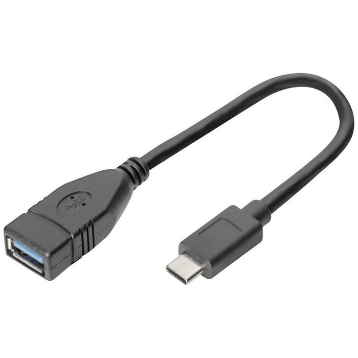 Digitus USB Typ-C Adapterkabel OTG Type-C - A St/Bu USB-Kabel