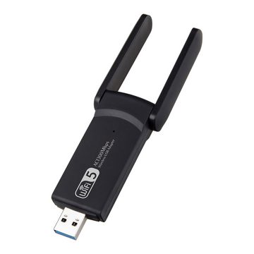 Retoo WLAN-Stick WLAN Adapter USB 3.0 Stick WIFI Dual Band Adapter 5GHz/2.4GHz, Die Karte bietet außergewöhnliche Leistung