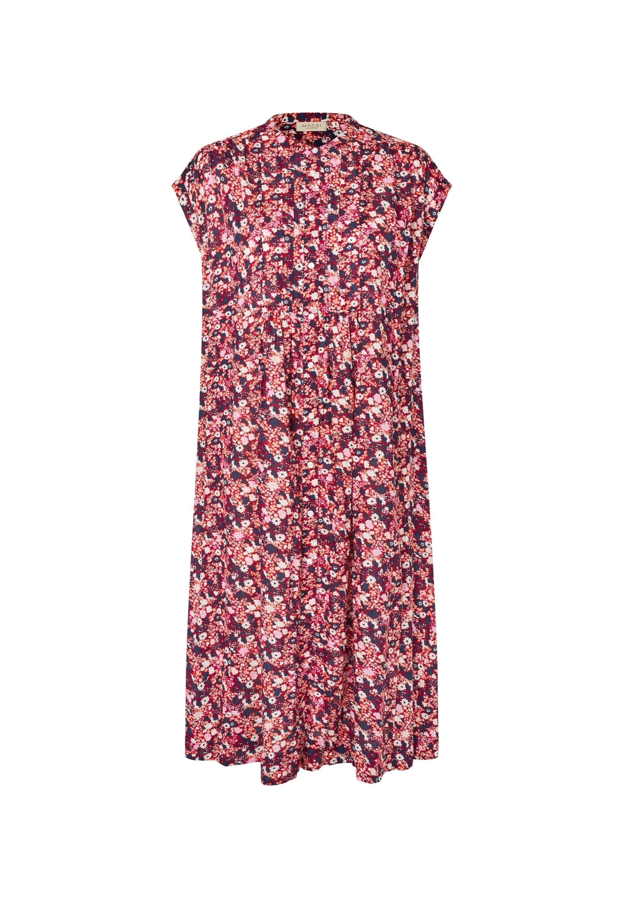 Masai Midikleid MaNylifa Feminine Falten vorne und diskrete Taschen an den Seiten