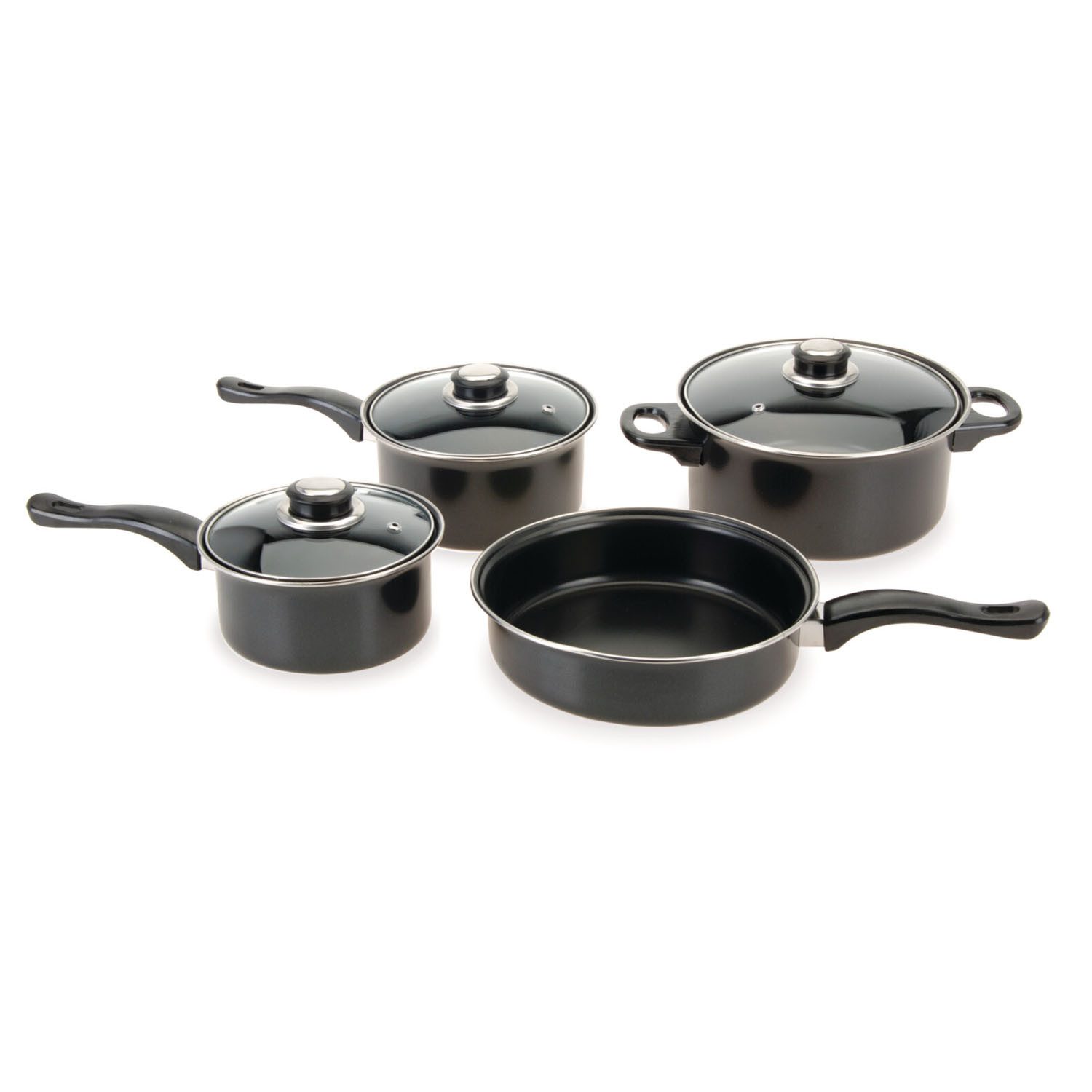 Mojawo Wasserkessel Camping Kochtopfset 7-teilig Leichtes Aluminium Topfset für Gasherde