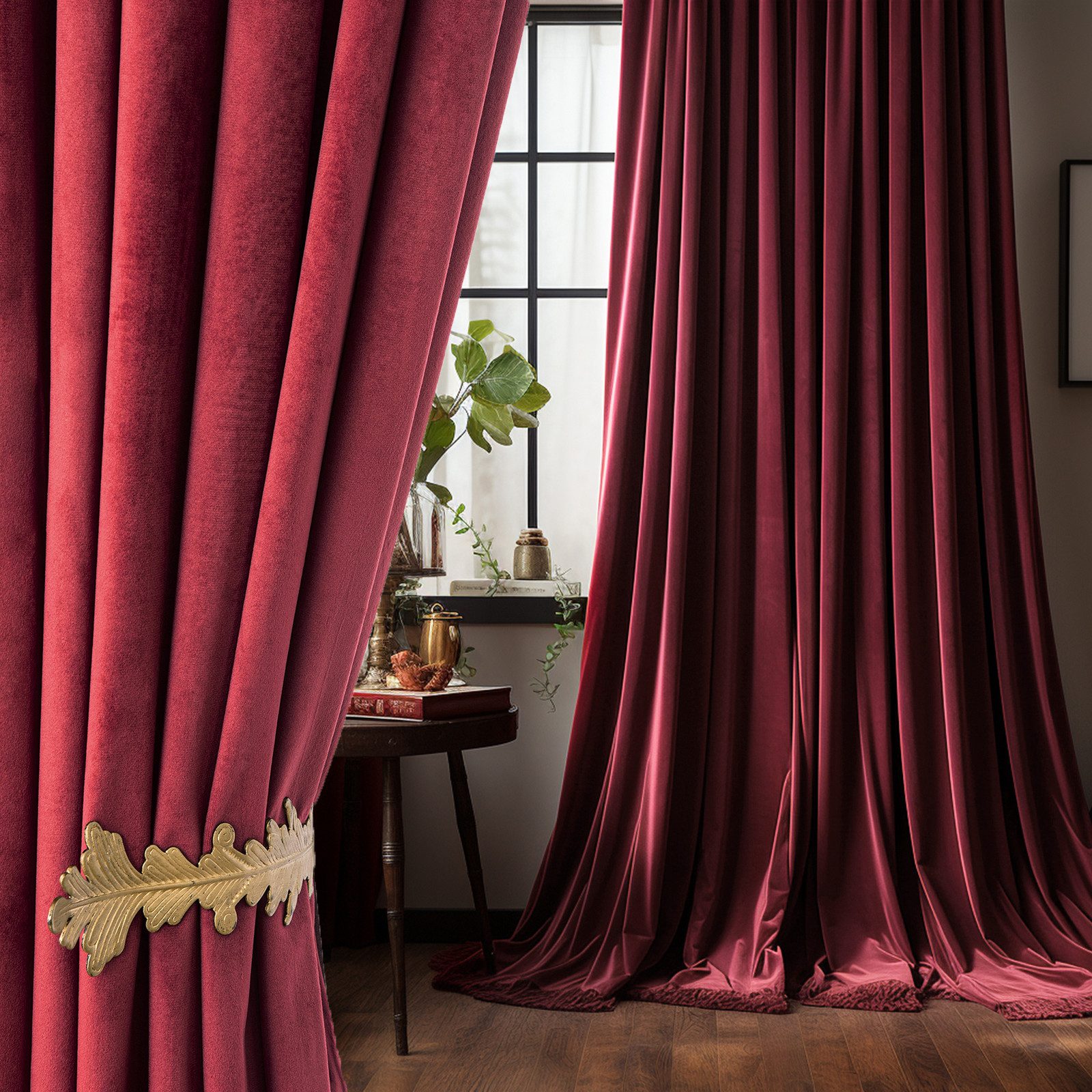 BTTO V&G Verdunkelungsvorhang Samtvorhang Fertiggardinen 1er Set Thermovorh günstig online kaufen