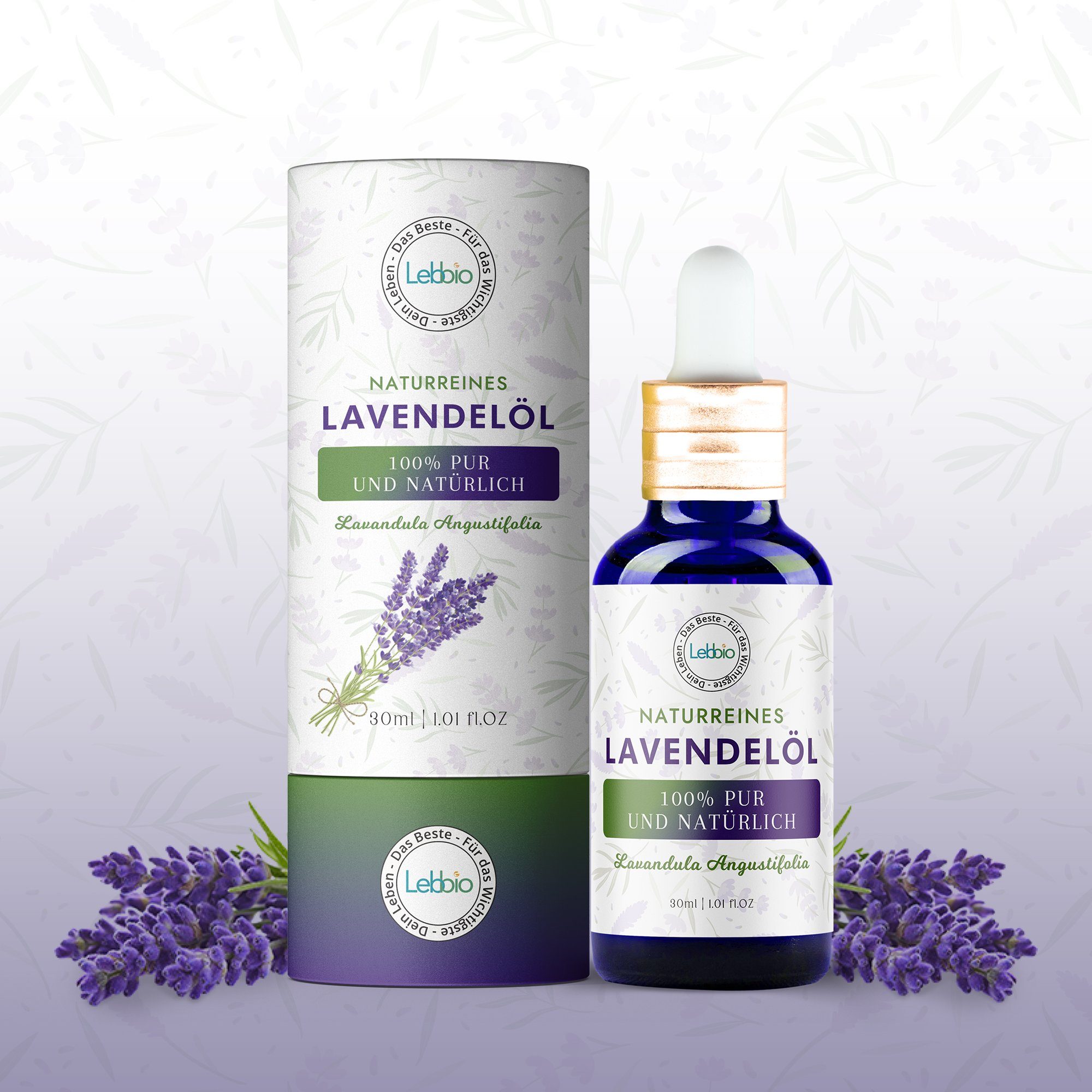 natürlich, 30 – Lebbio Pur 100% Lebbio ml Inhalt Lavendelöl und Körperöl
