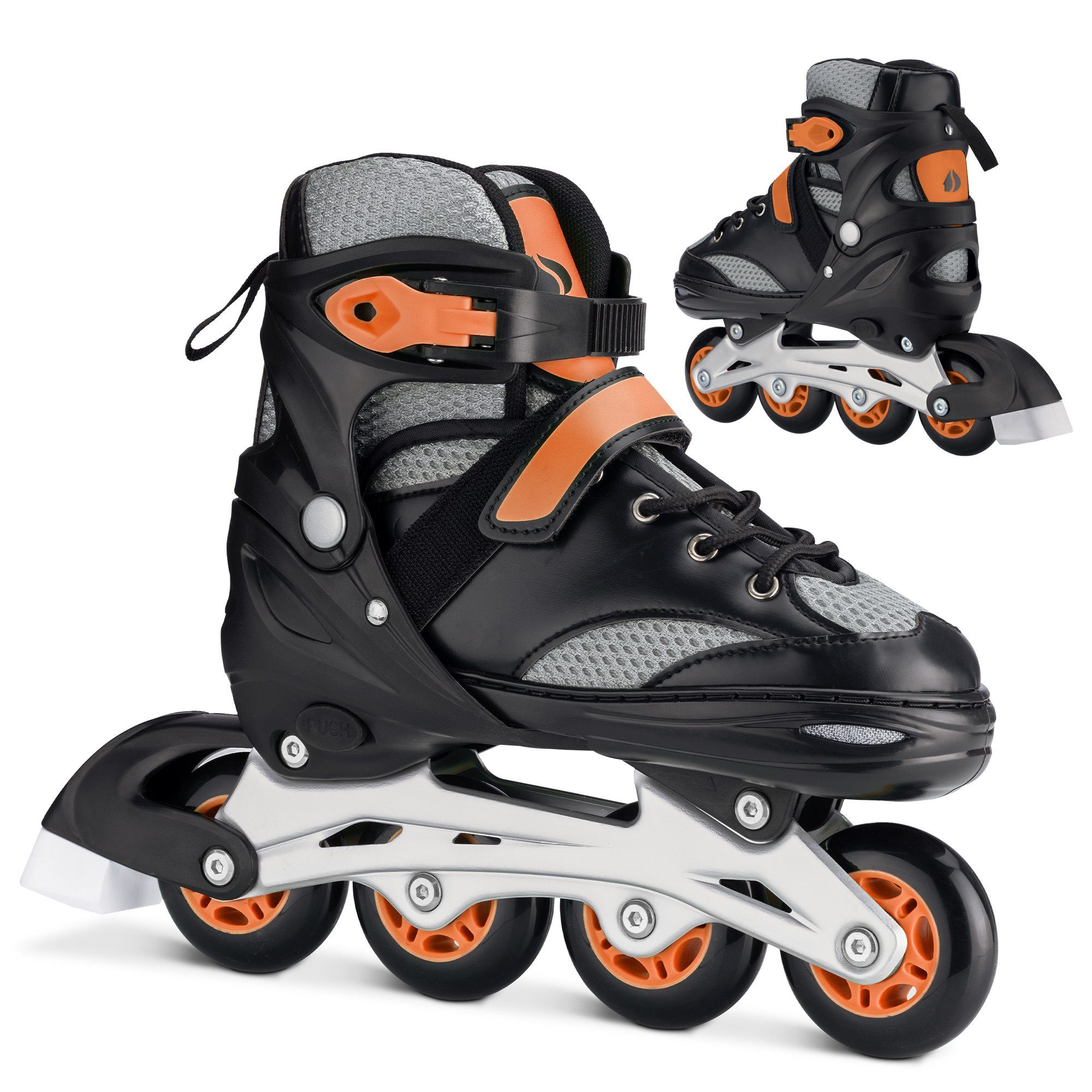 Navaris Inlineskates Inline Skates Inliner Rollerblades größenverstellbar Größe M EU 35-38, (1-St)