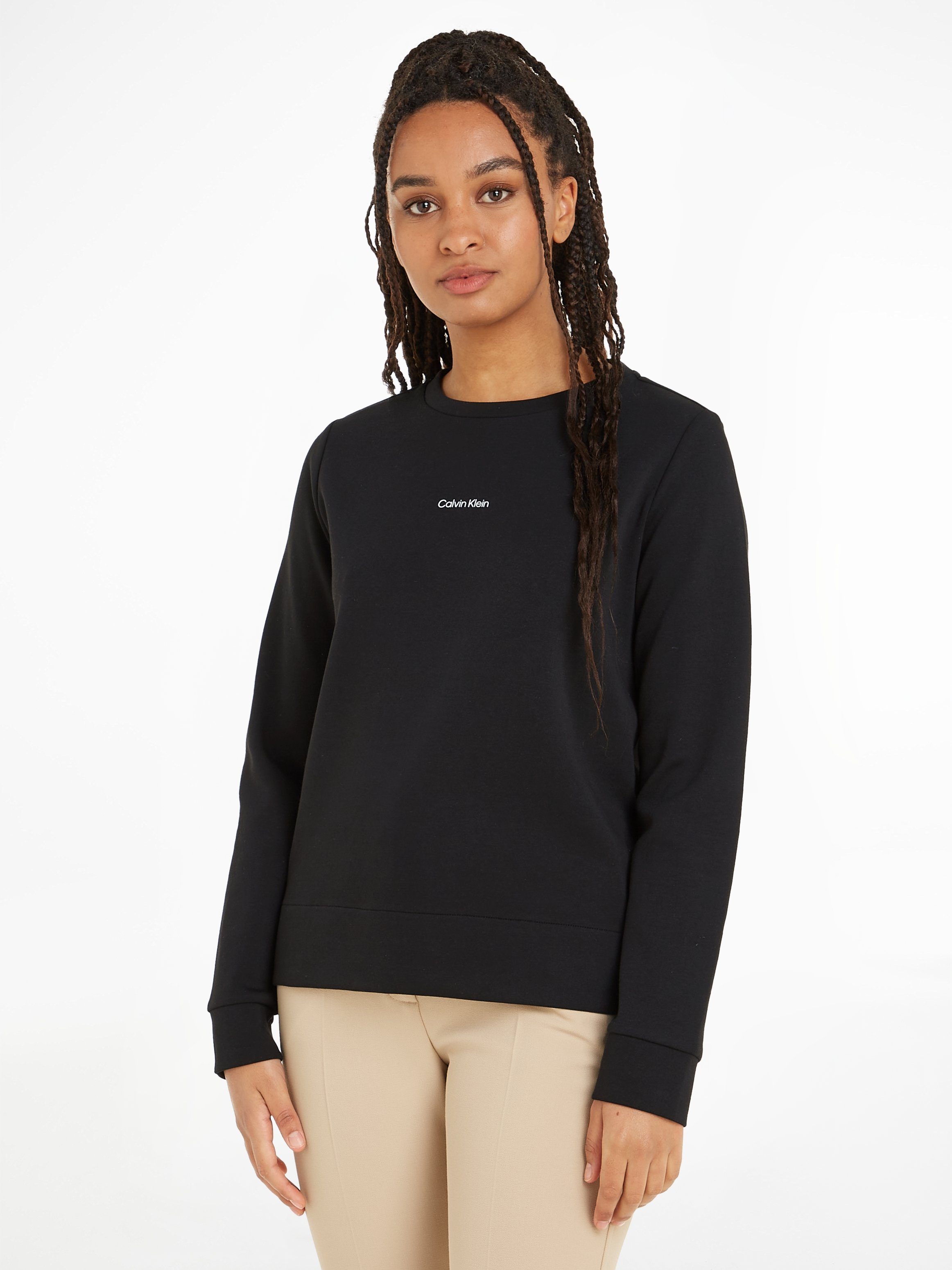 Calvin Klein Sweatshirt MICRO LOGO ESS SWEATSHIRT mit Rundhalsausschnitt