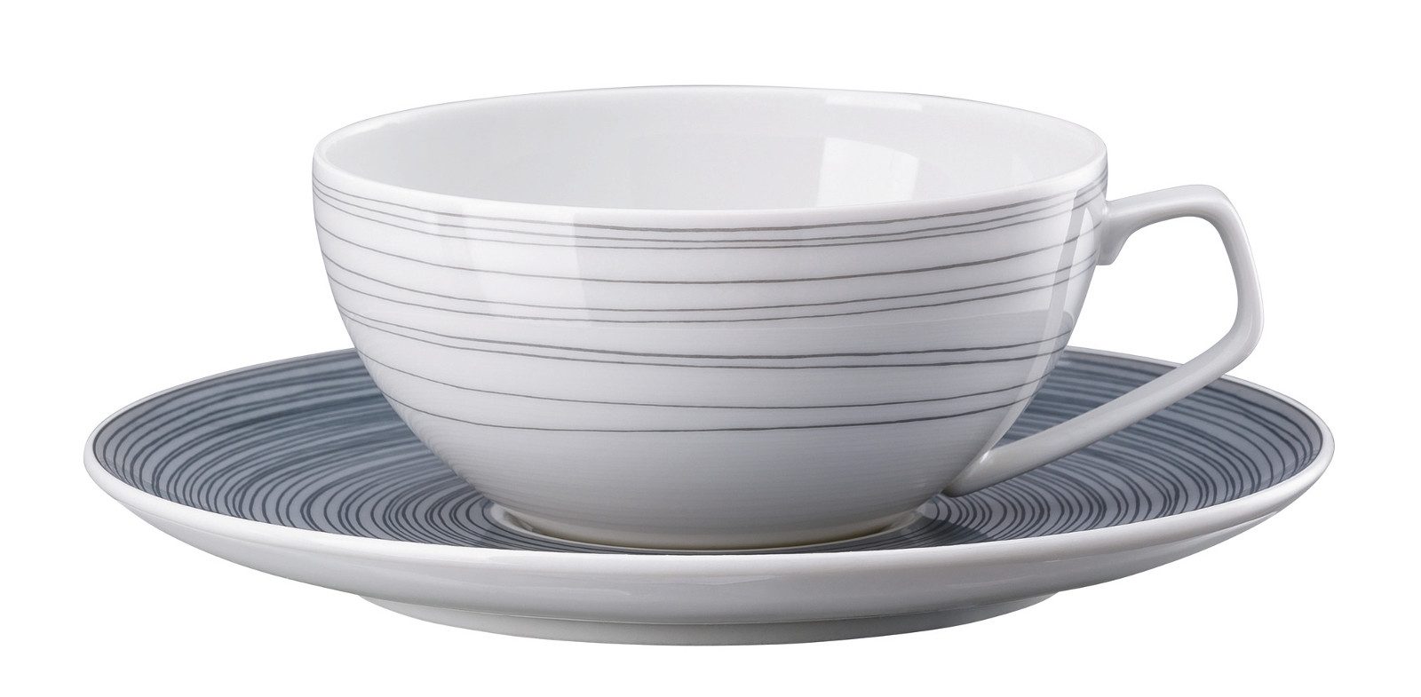 Rosenthal Tasse TAC Gropius Stripes 2.0 Teetasse 2tlg, Porzellan