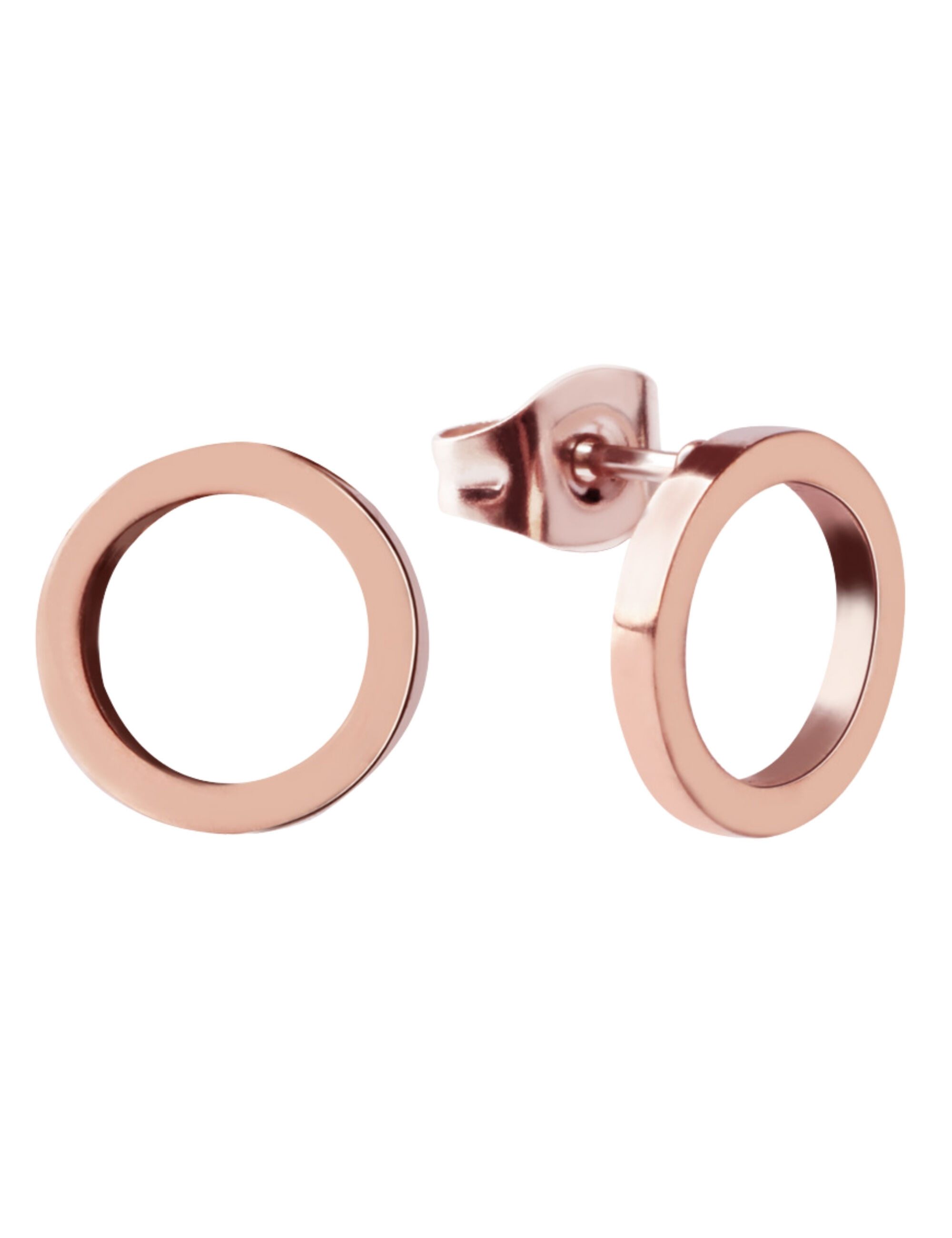 GOOD.designs Paar Ohrstecker, in Kreisform mit Poussette