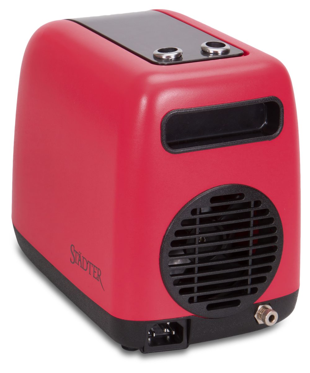 STÄDTER Airbrush-Kompressor Städter Airbrush-Kompressor Set rot