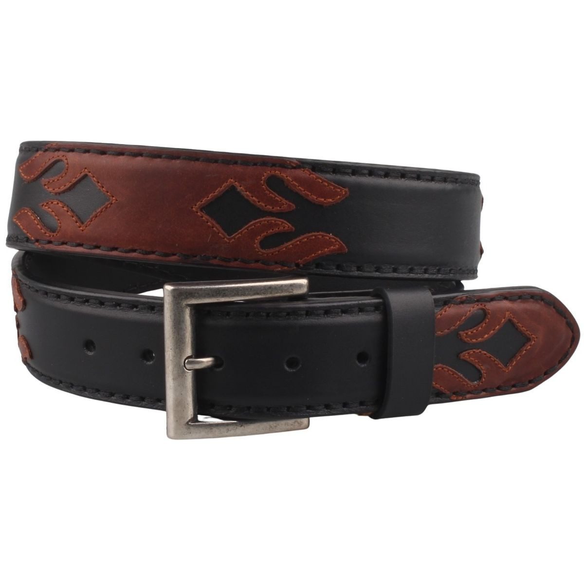 Ledergürtel 7516-Negro Brandy