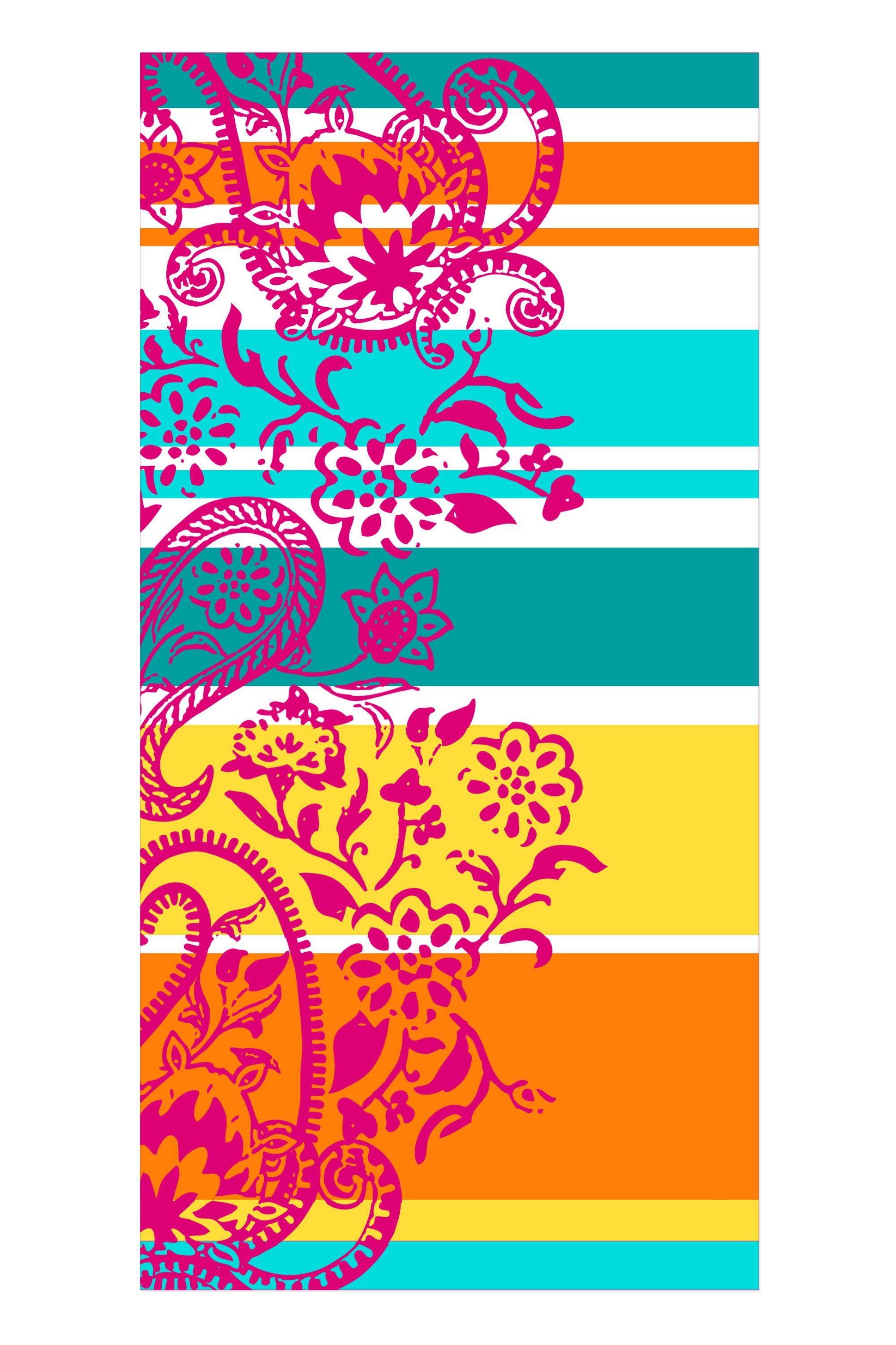jilda-tex Strandtuch Summer Paisley, mit farbenfrohem günstig online kaufen