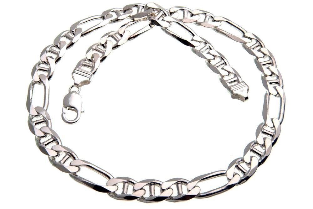 wählbar - Länge Silberkettenstore 45-100cm Figaruccikette von Silberkette 11mm 925 Silber,