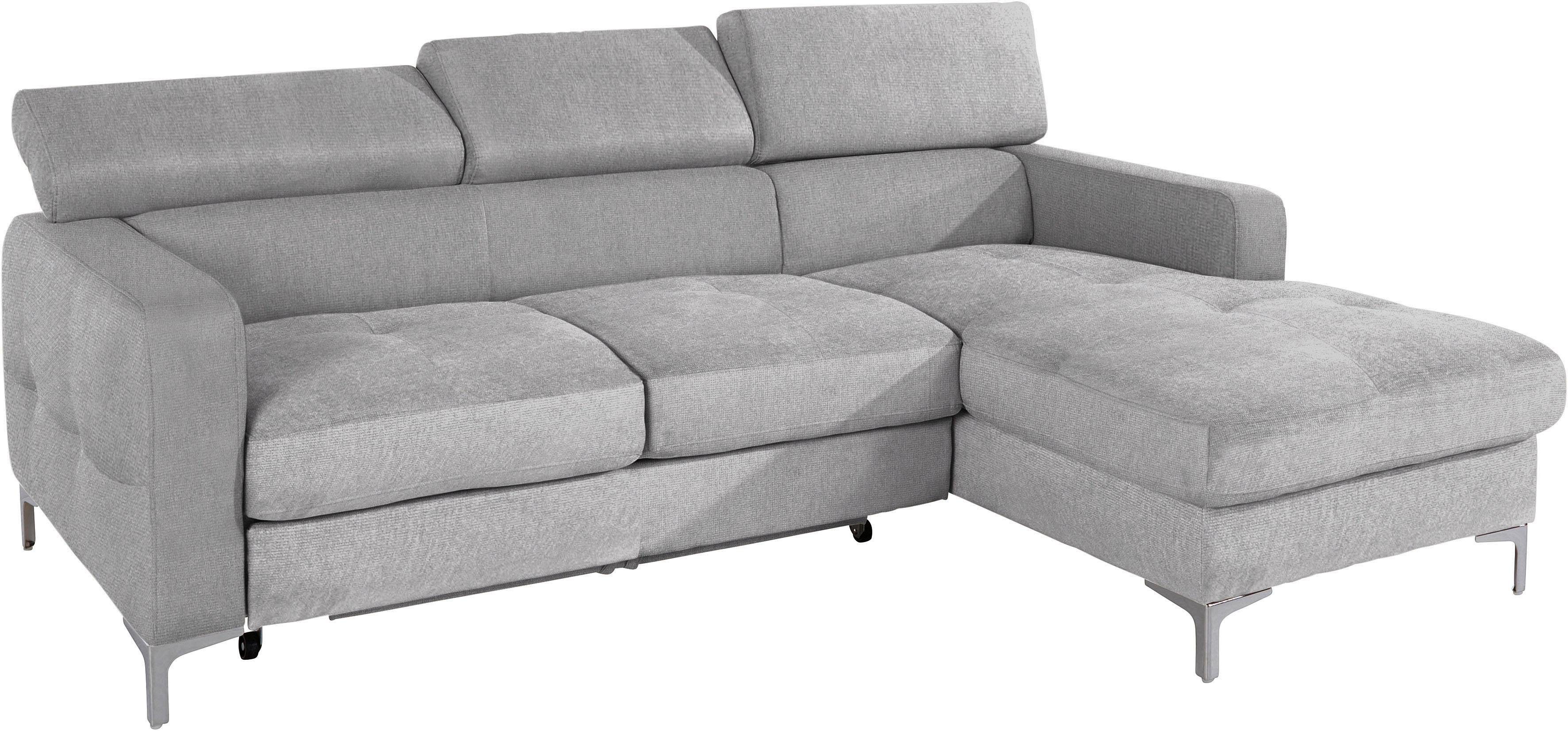 COTTA Ecksofa "Sammy L-Form", mit Kopfteilverstellung, wahlweise mit Bettfu günstig online kaufen