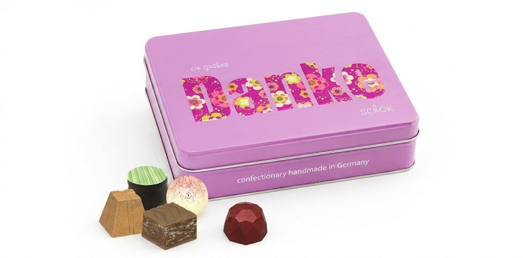 Confiserie Rabbel Schokolade Präsentdose mit Pralinen und Trüffeln 210g, 1 x