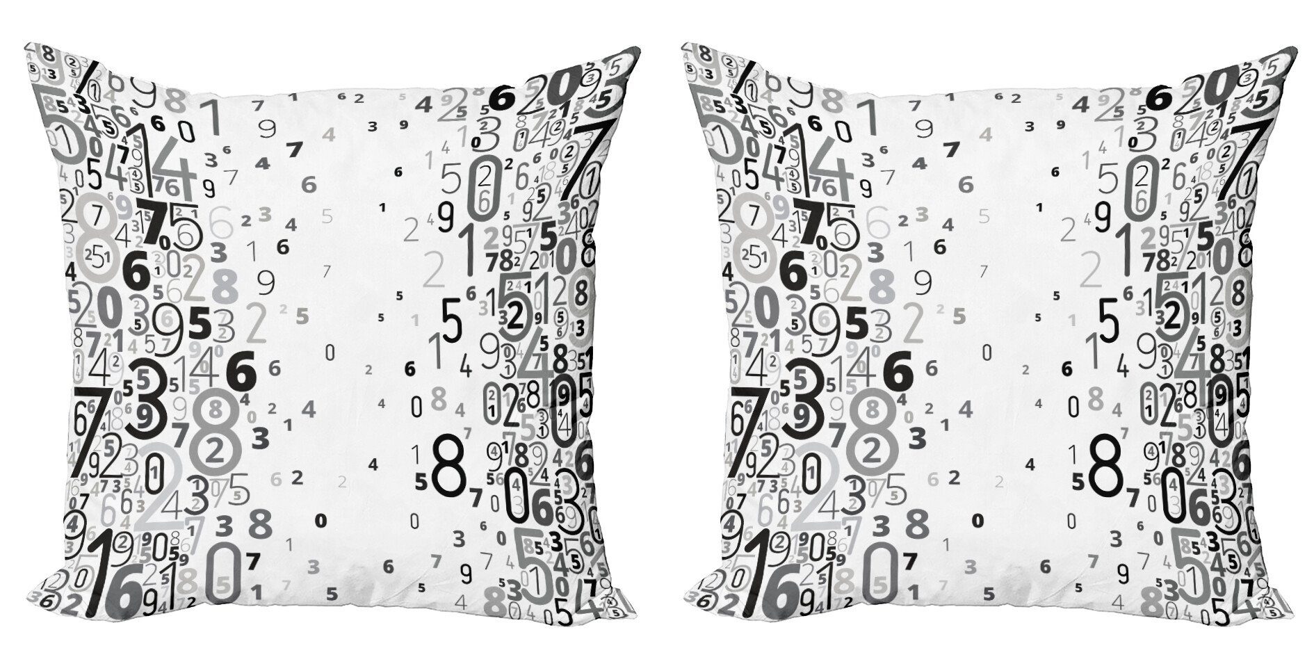 Kissenbezüge Modern Accent Doppelseitiger Digitaldruck, Abakuhaus (2 Stück), Modern Mathematisch Bild Zahlen