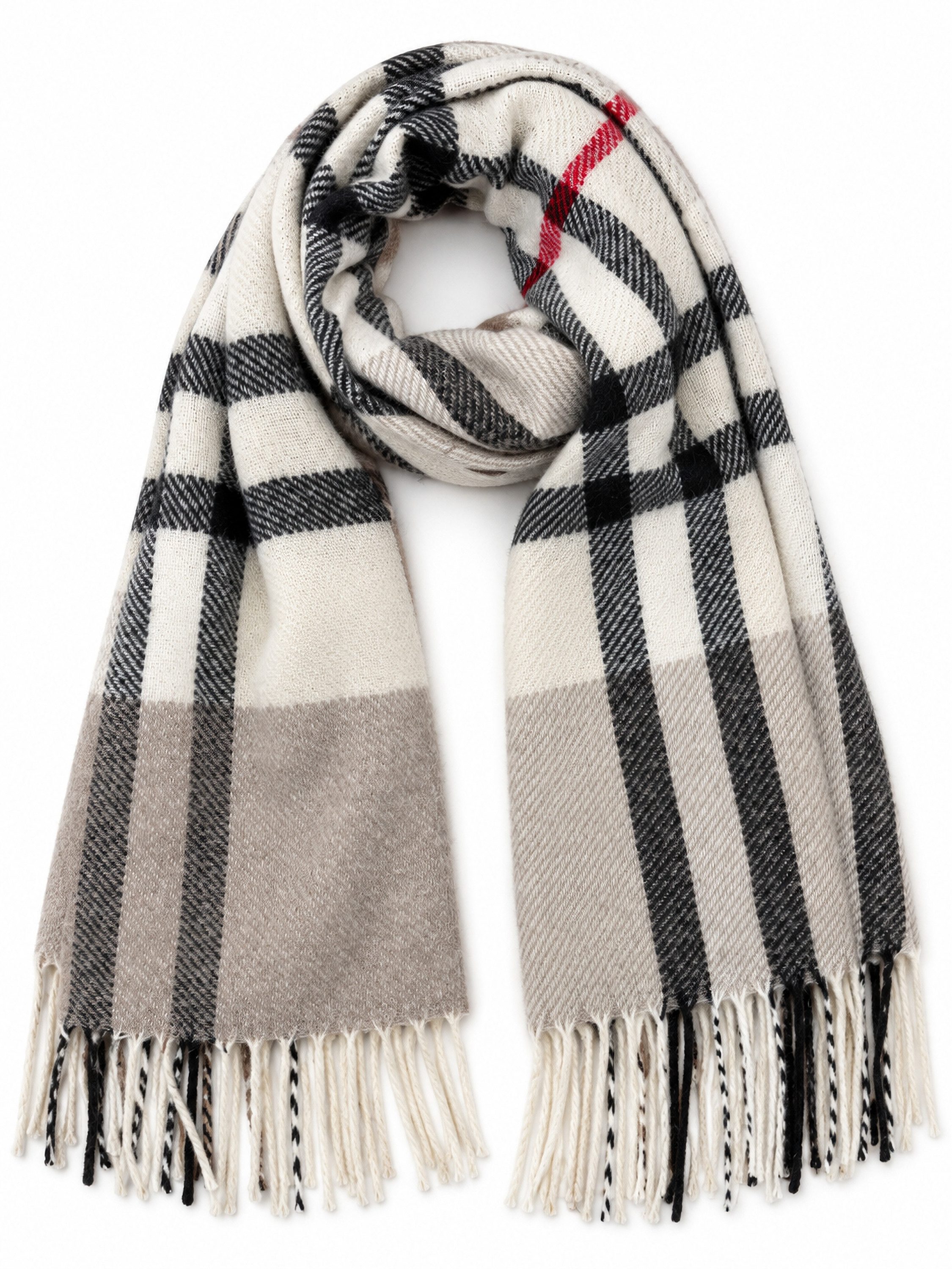 COLLEZIONE ALESSANDRO Modeschal SuperSofty, (1-St), mit Karomuster, elegant und warm