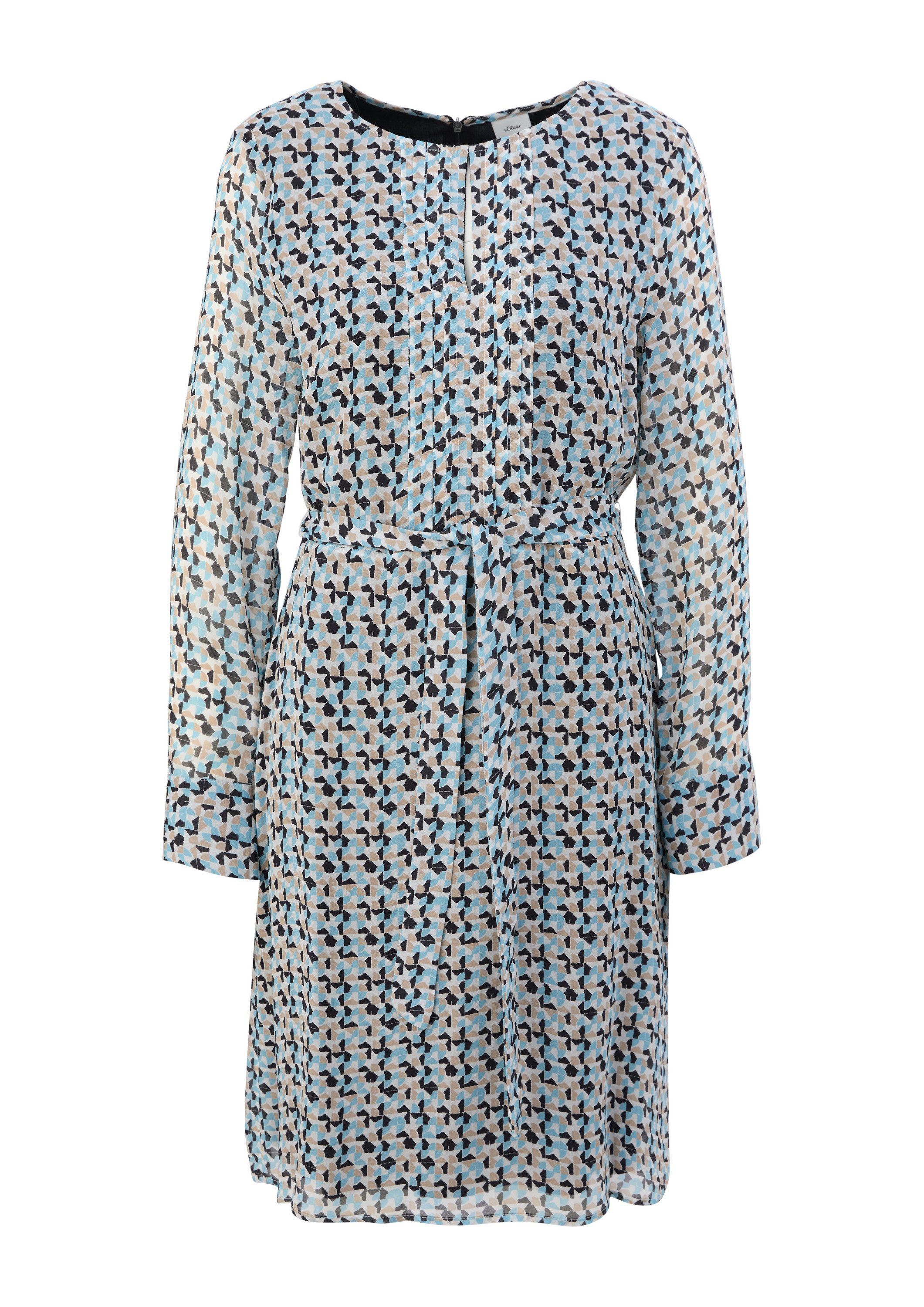 s.Oliver T-Shirt Kleid Kleid mit Allover-Muster günstig online kaufen