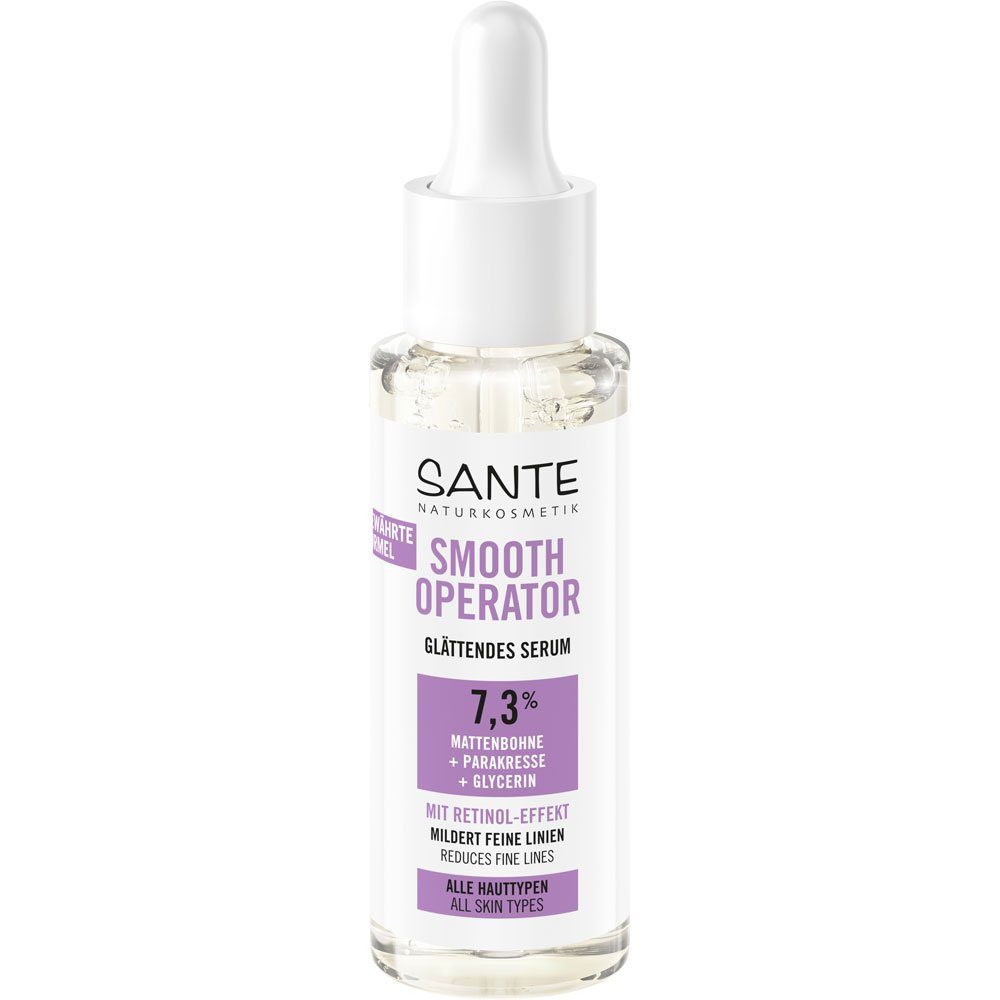 ml Serum SANTE Glättendes Smooth Gesichtspflege Glycerin, Operator 30 Parakresse Mattenbohne