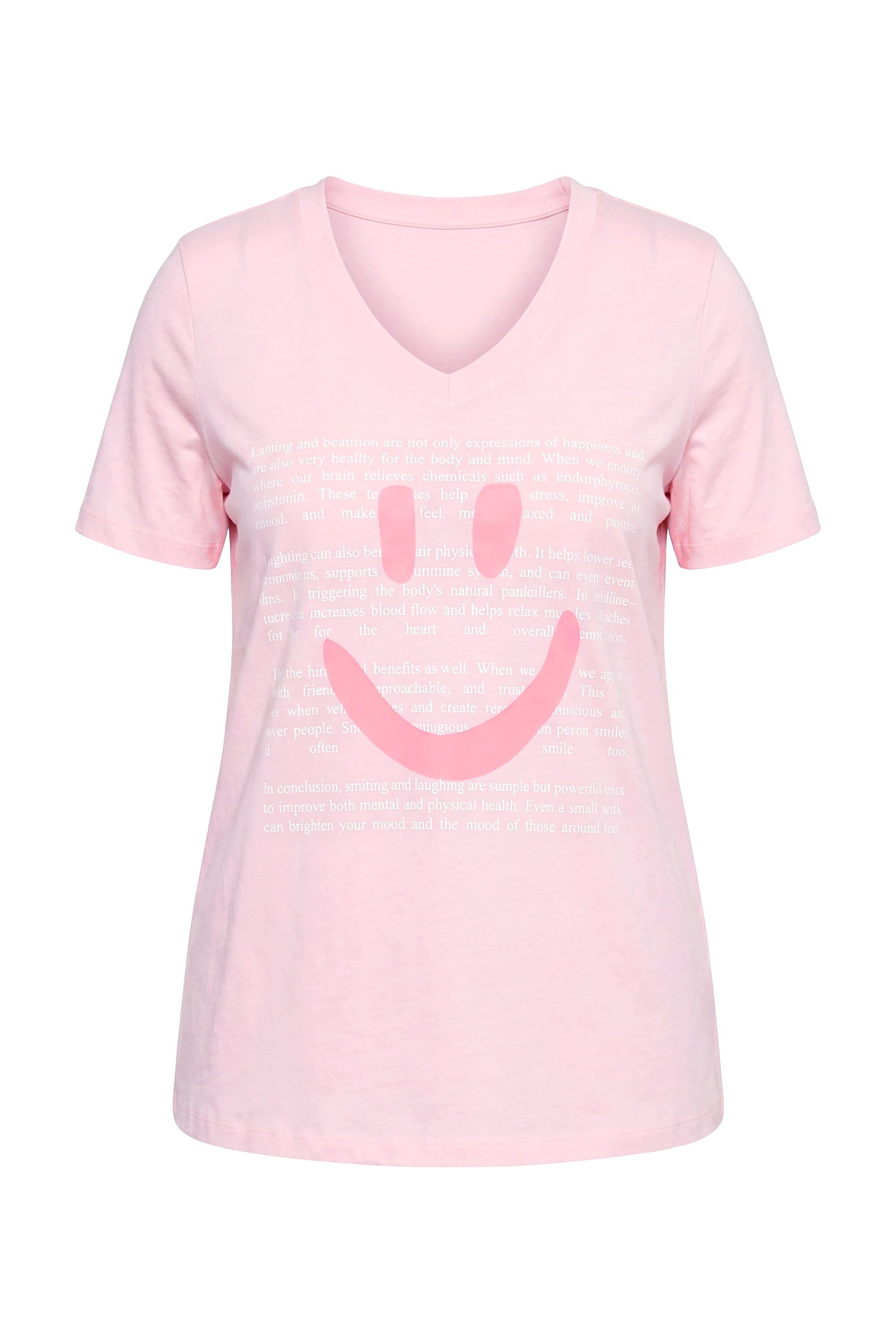 MIAMODA T-Shirt T-Shirt Komfort Fit Smiley Halbarm