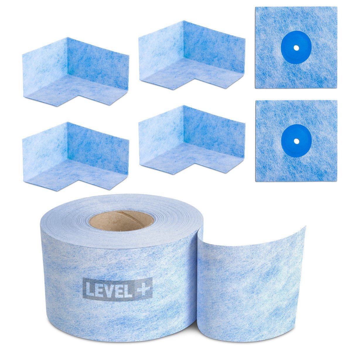 Level+ Fugendichtband Bandset Dusche Balkon Dichtband Dichtbahn Duschelement Ecken B15