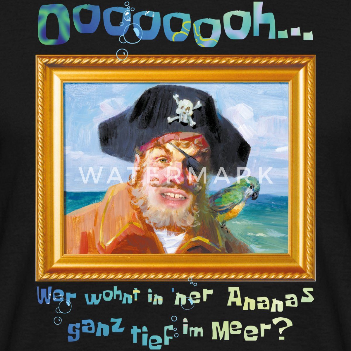 Spreadshirt T-Shirt SpongeBob Schwammkopf Painty Pirat Männer T-Shirt (1-tl günstig online kaufen