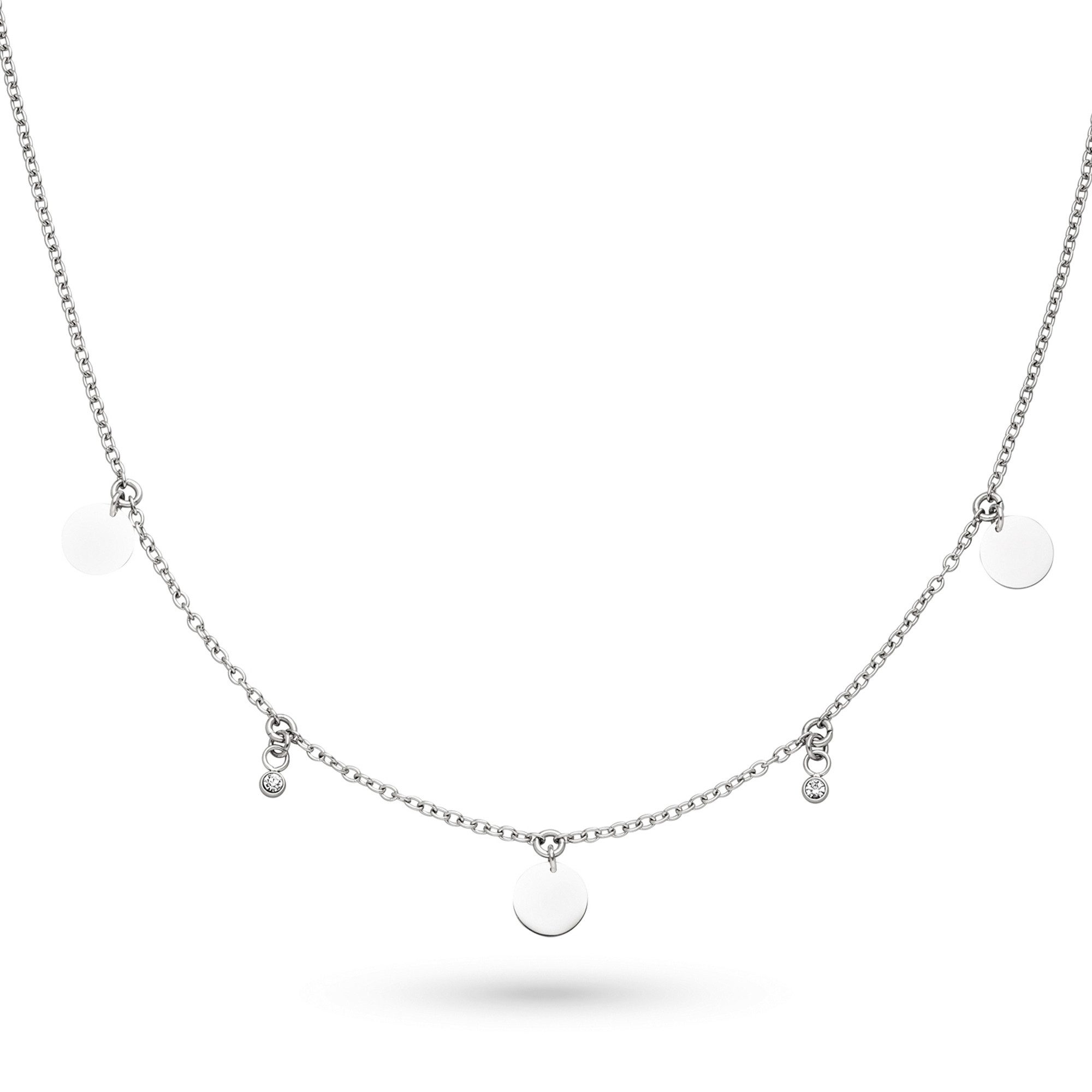 s.Oliver Kette mit Anhänger Coins Edelstahl
