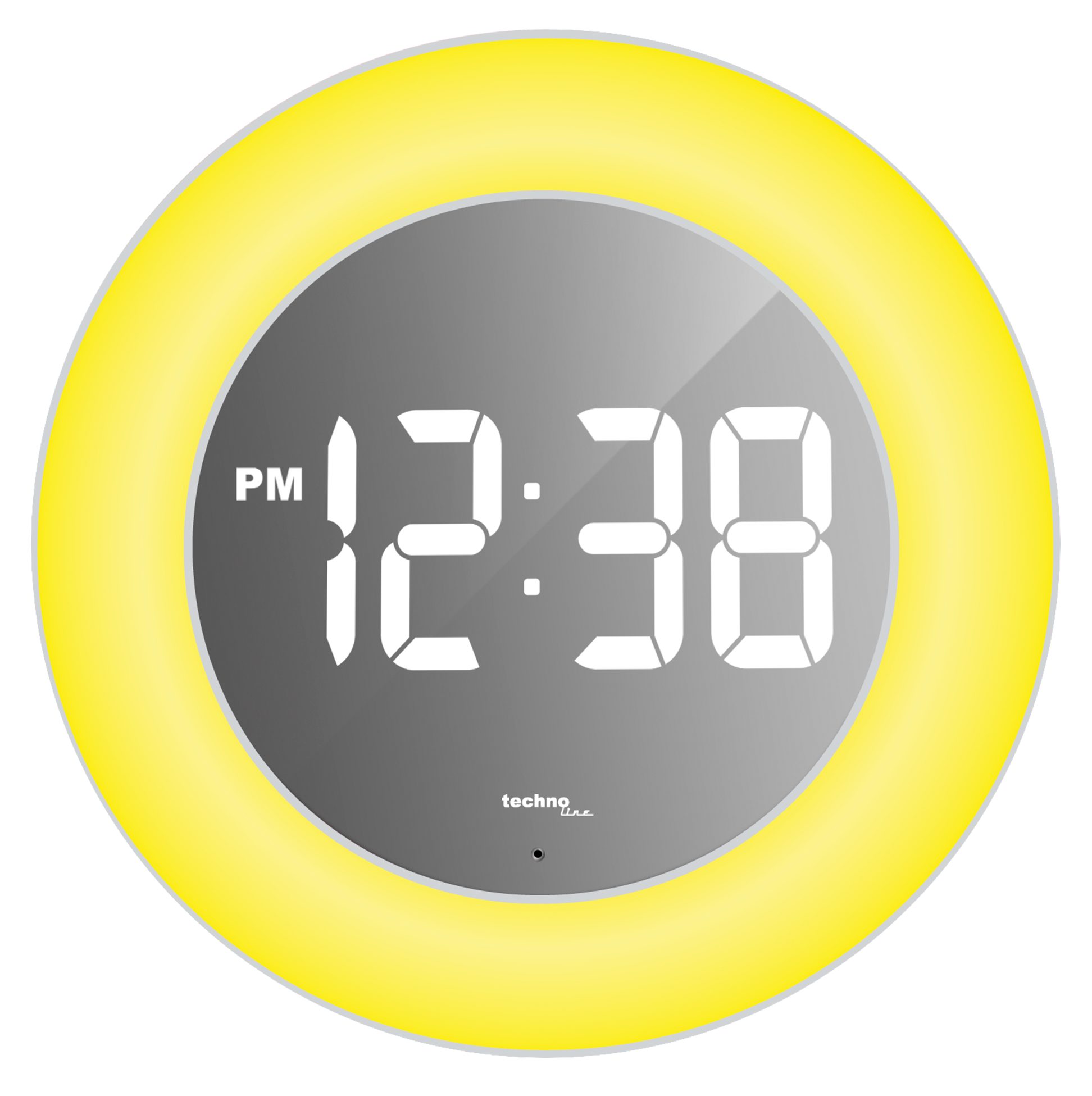 technoline Wanduhr WS 8086 (mit Stimmungslicht und Klatschschalter)